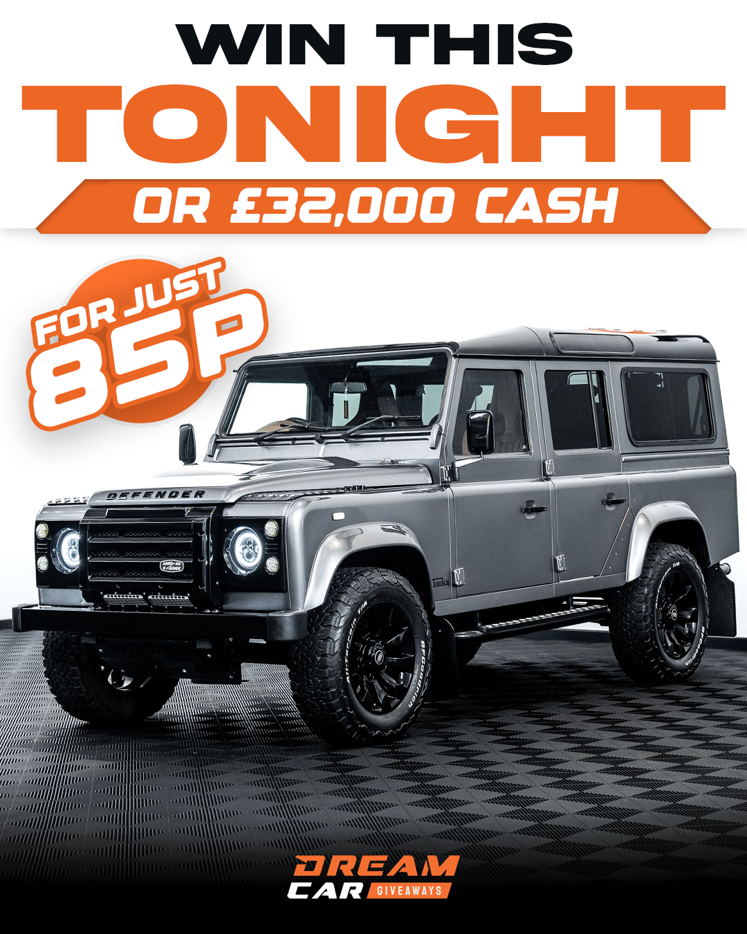 Dream Car Giveaways Facebook ad