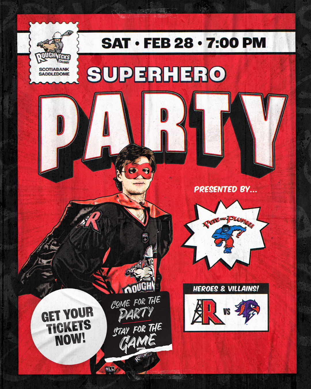 Calgary Roughnecks Facebook ad from Feb 16, 2026