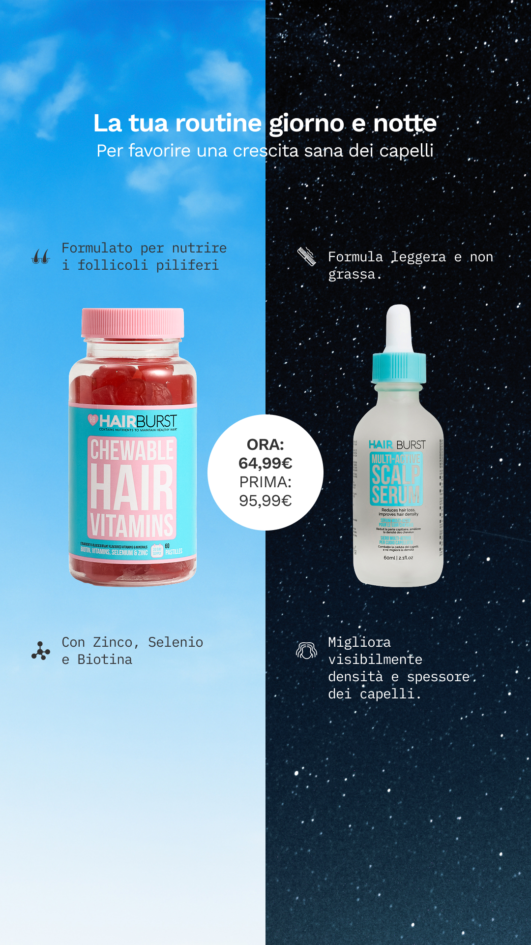Hairburst Italia Facebook ad