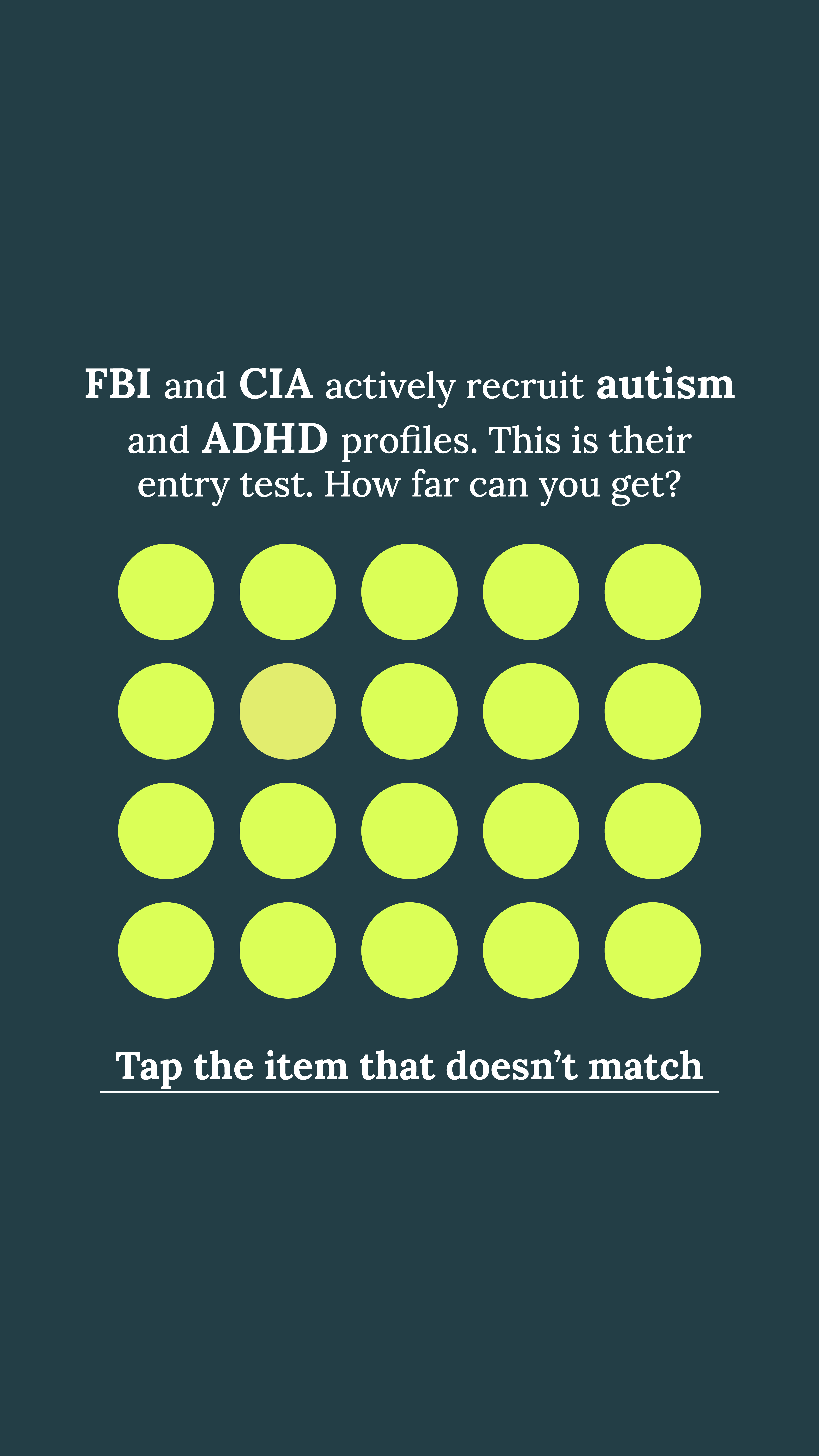 Brain Health Check Facebook ad