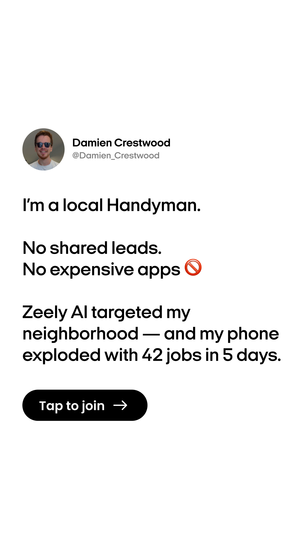 Zeely Facebook ad