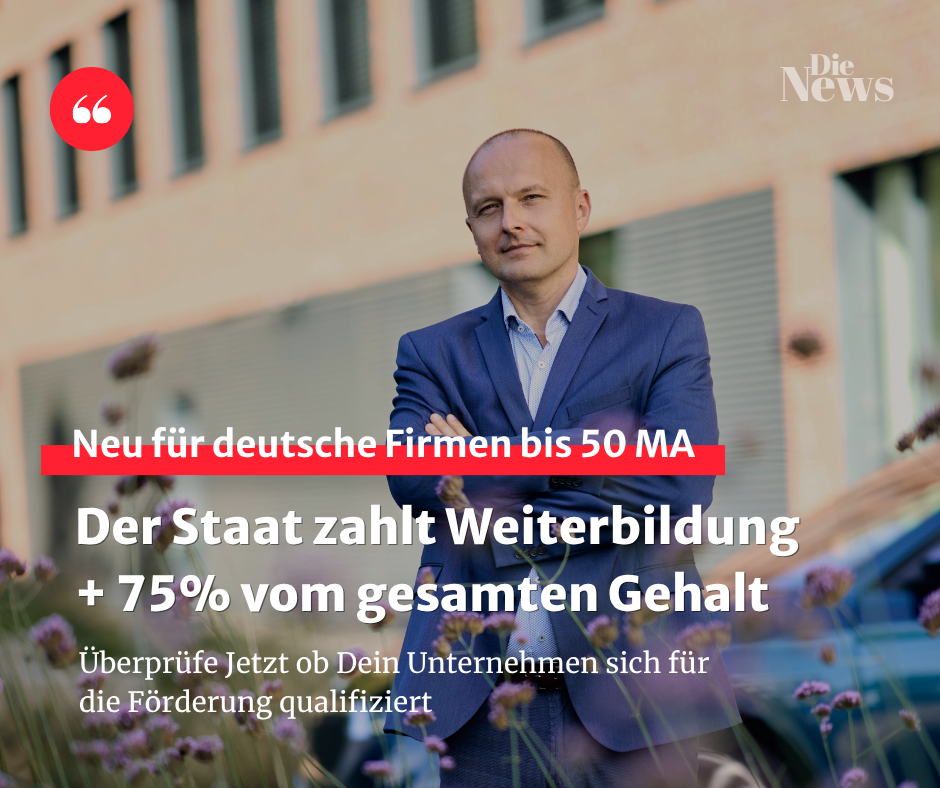 Förderwerk Facebook ad: 100% Weiterbildung + 75% Gehaltszuschuss