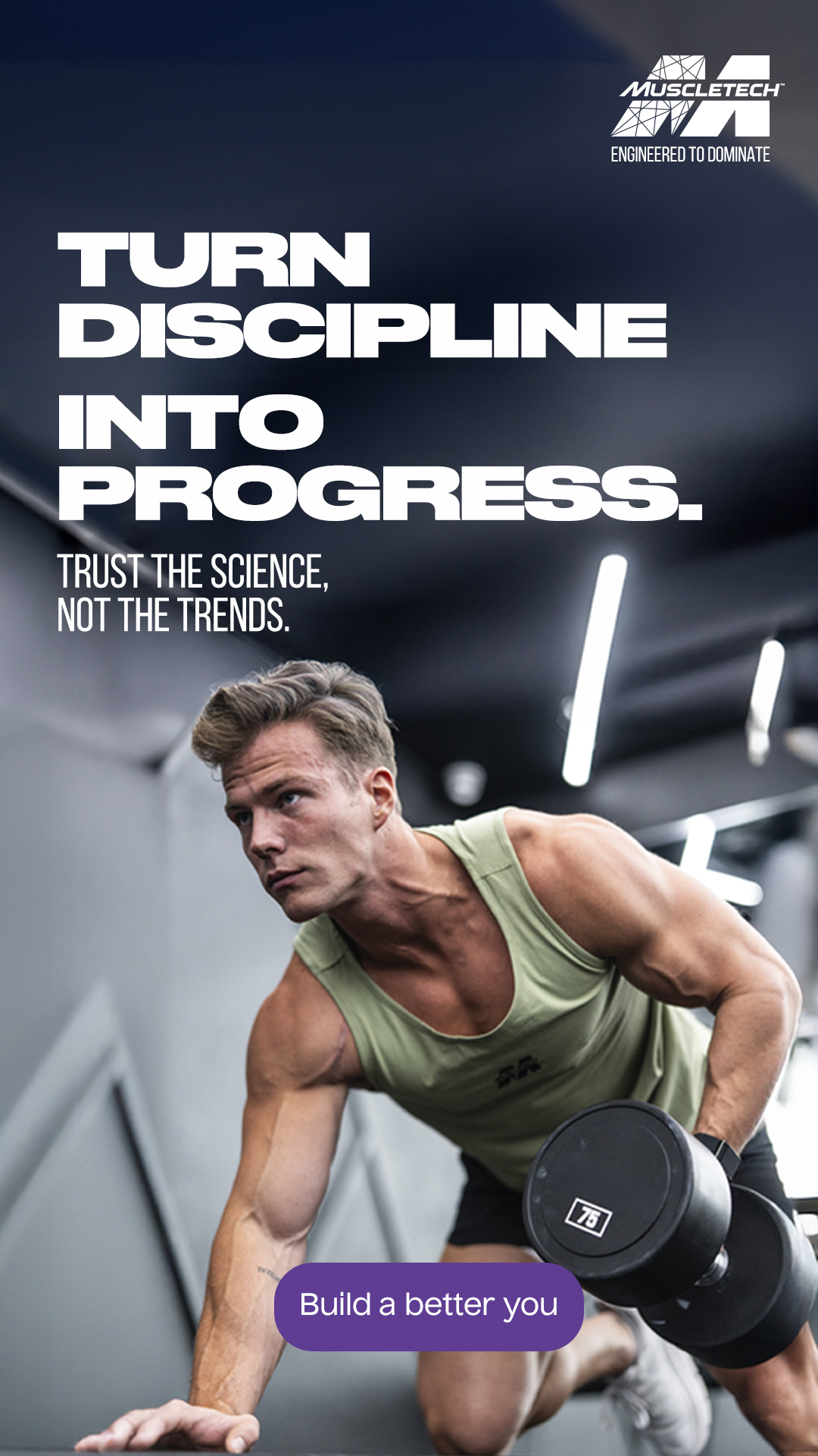 MuscleTech Facebook ad