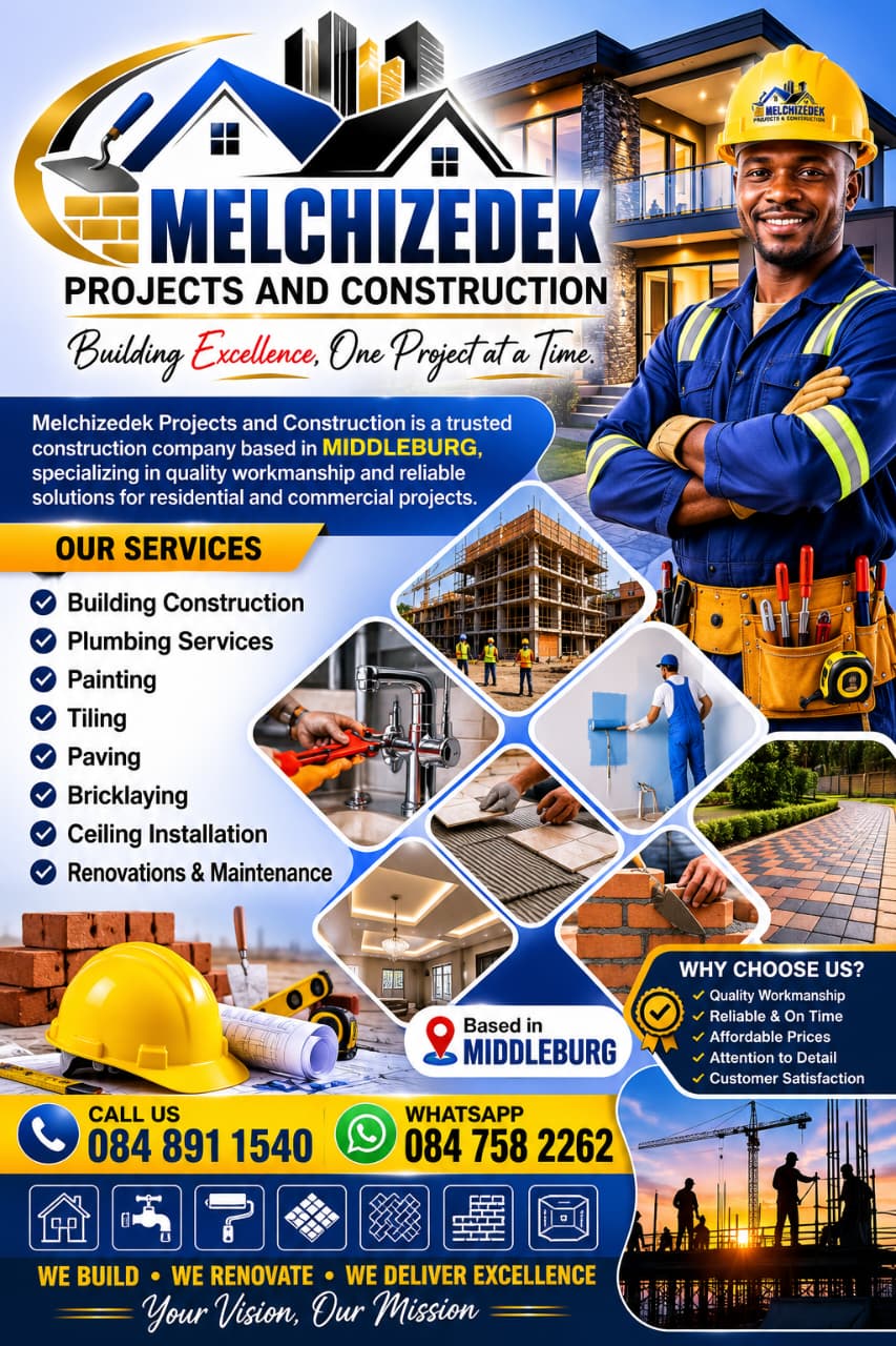 Melchizedek Projects and Construction Facebook ad