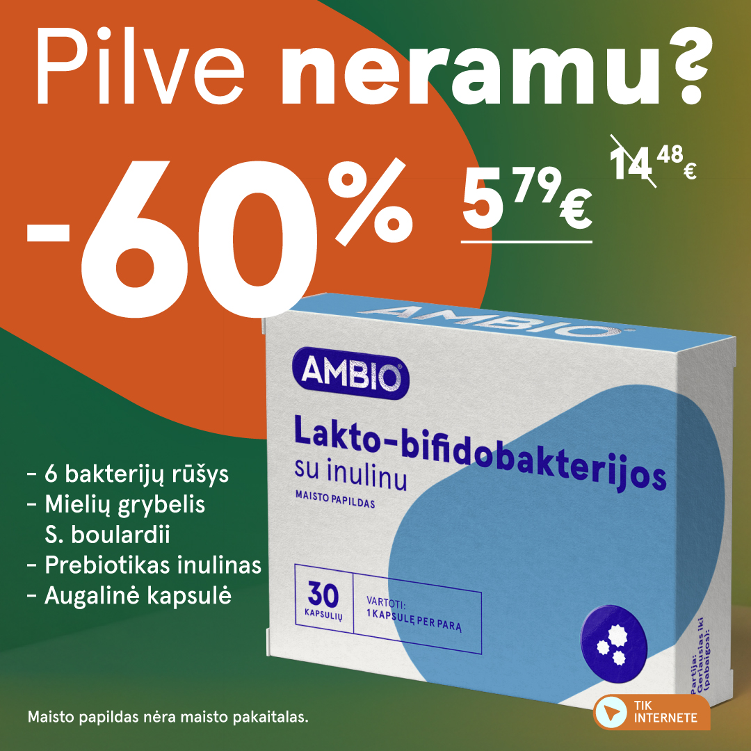 Gintarinė Vaistinė Facebook ad: Kompleksinė bakterijų formulė
