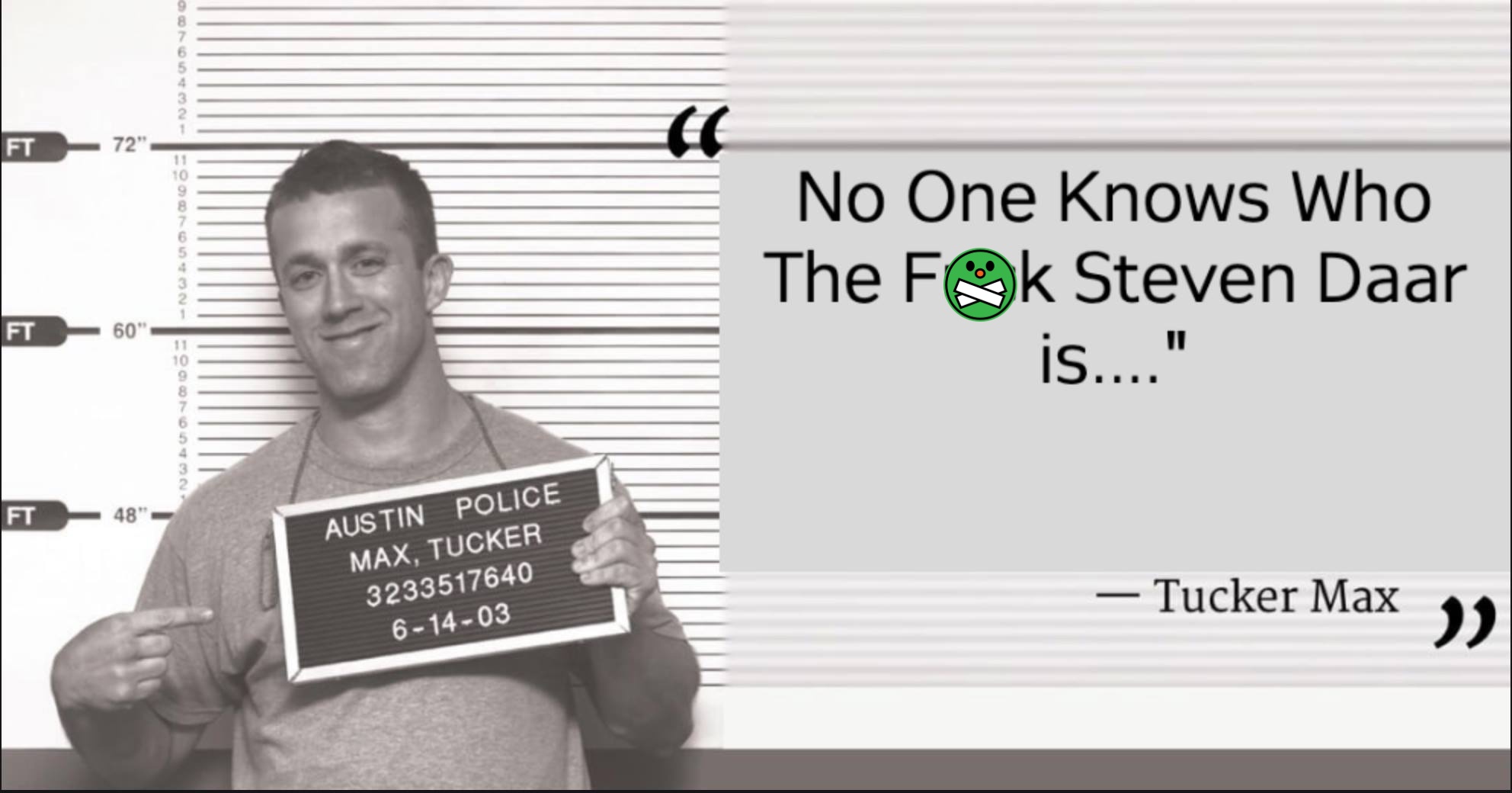 Psych 1st Marketing - Steven Daar Facebook ad: No one knows who the f* k Steven…