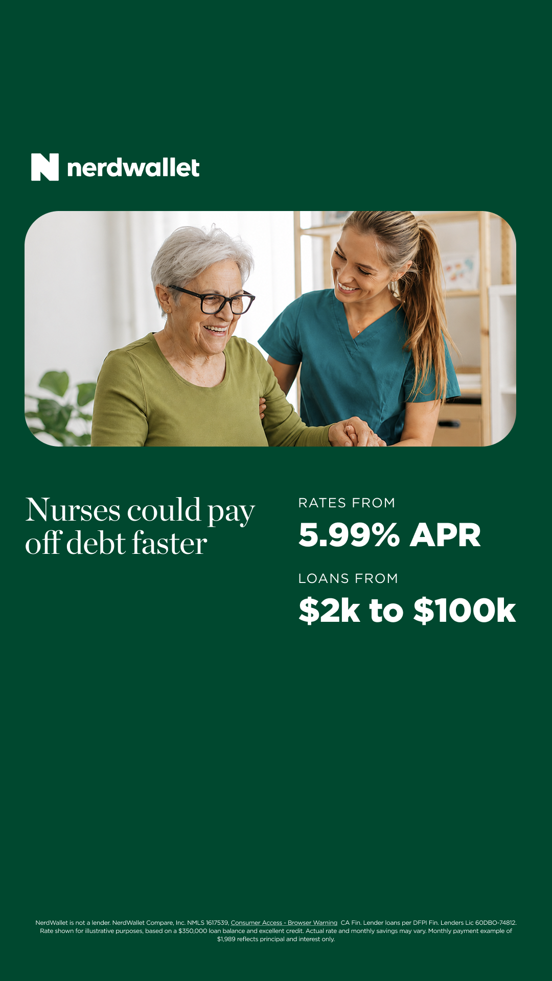 NerdWallet Facebook ad