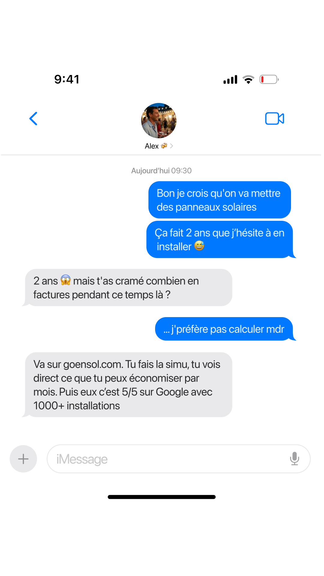 Ensol - Le solaire simple et accessible Facebook ad from Jun 29, 2026