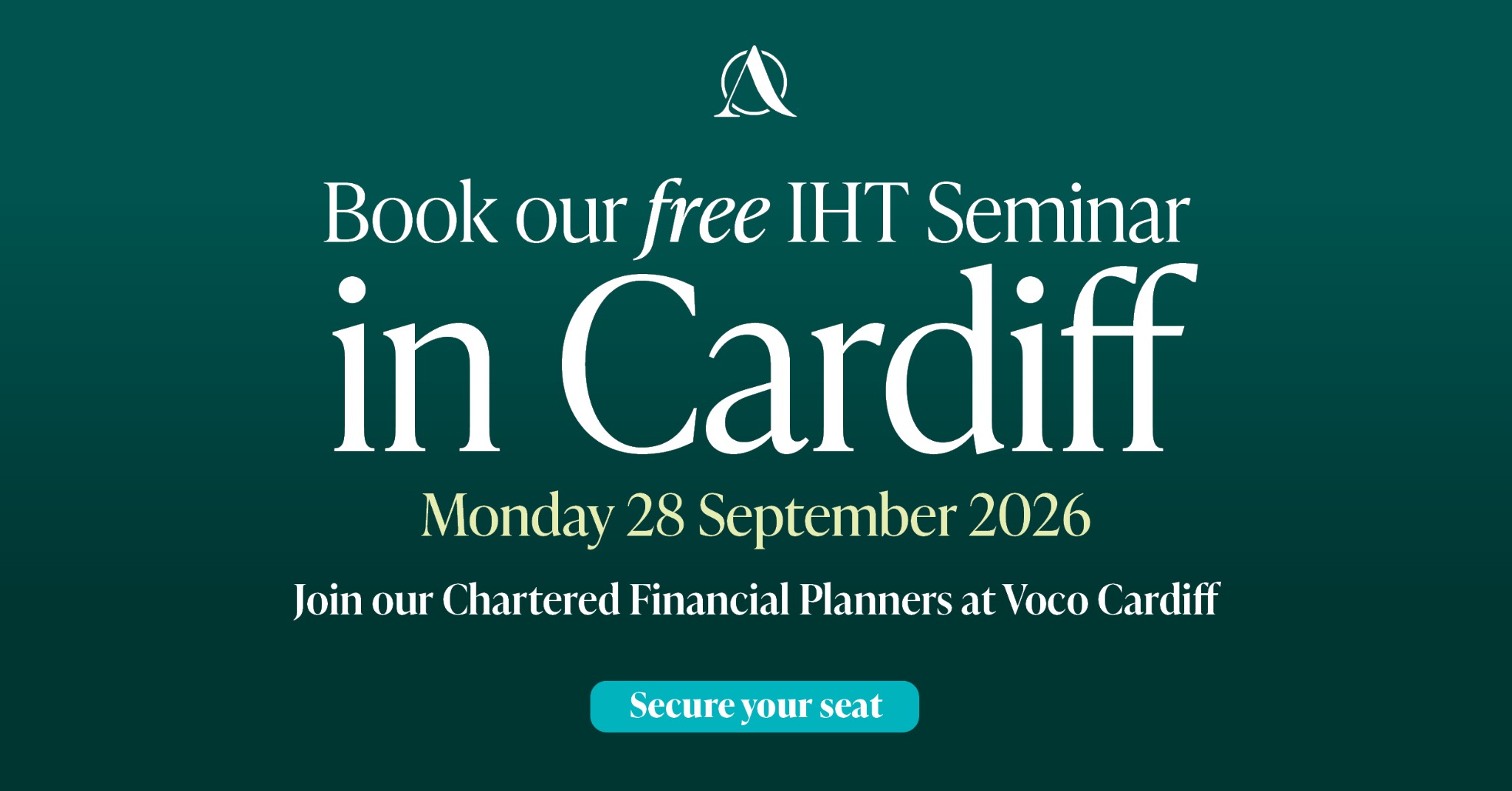 Attivo Facebook ad: Secure your space at our free IHT Seminar.
