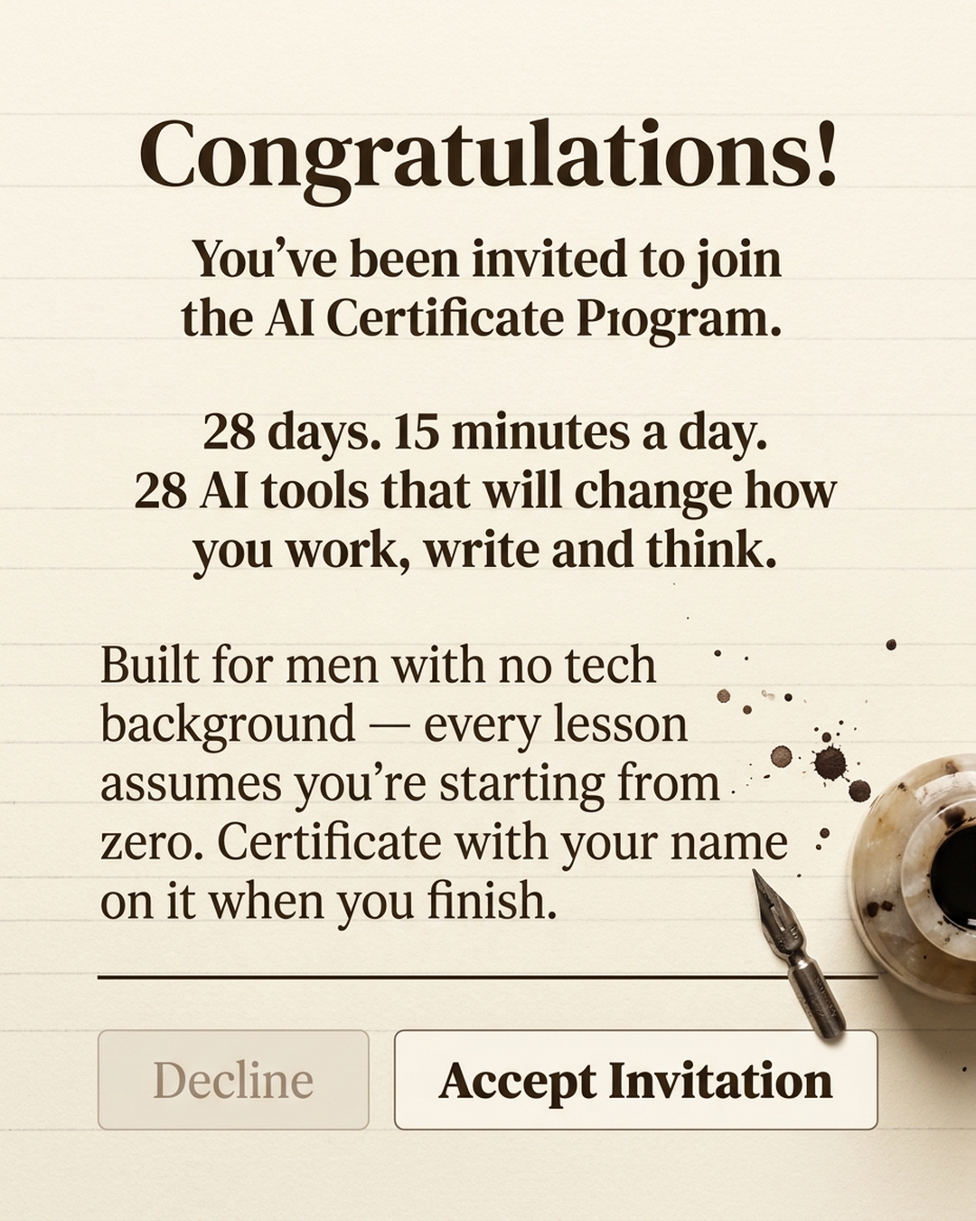 AI Essentials Facebook ad