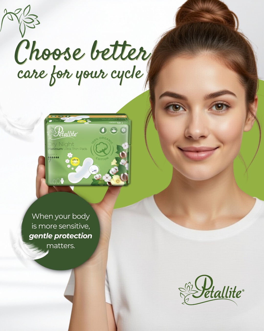Petallite South Africa Facebook ad: Your period products are something you use every…