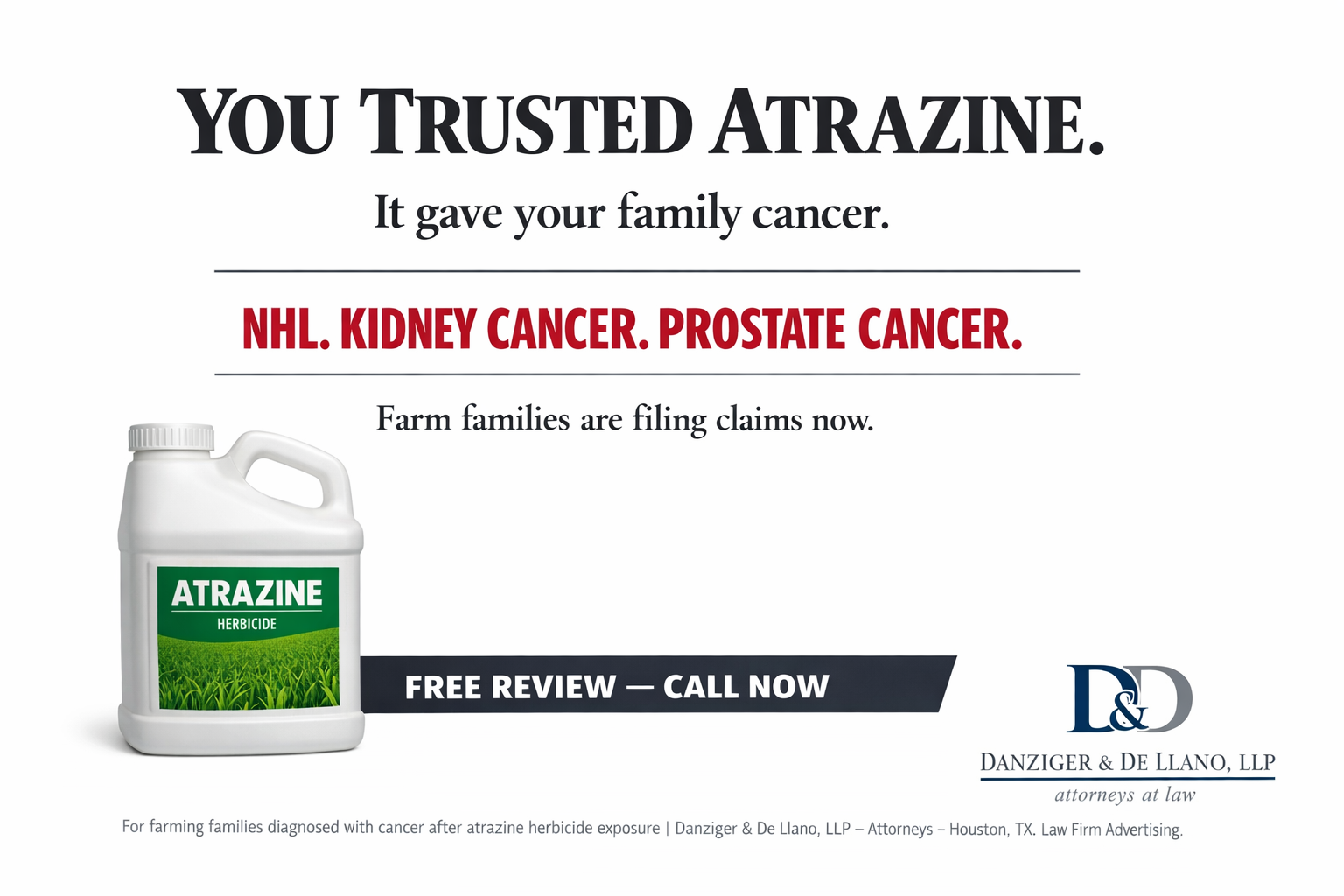 Cancer-Claims.com Facebook ad
