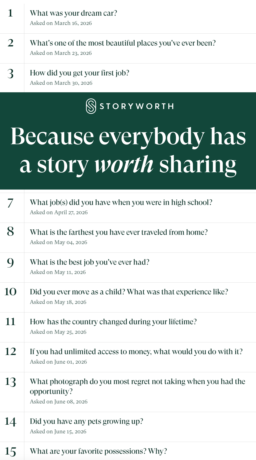Storyworth Facebook ad