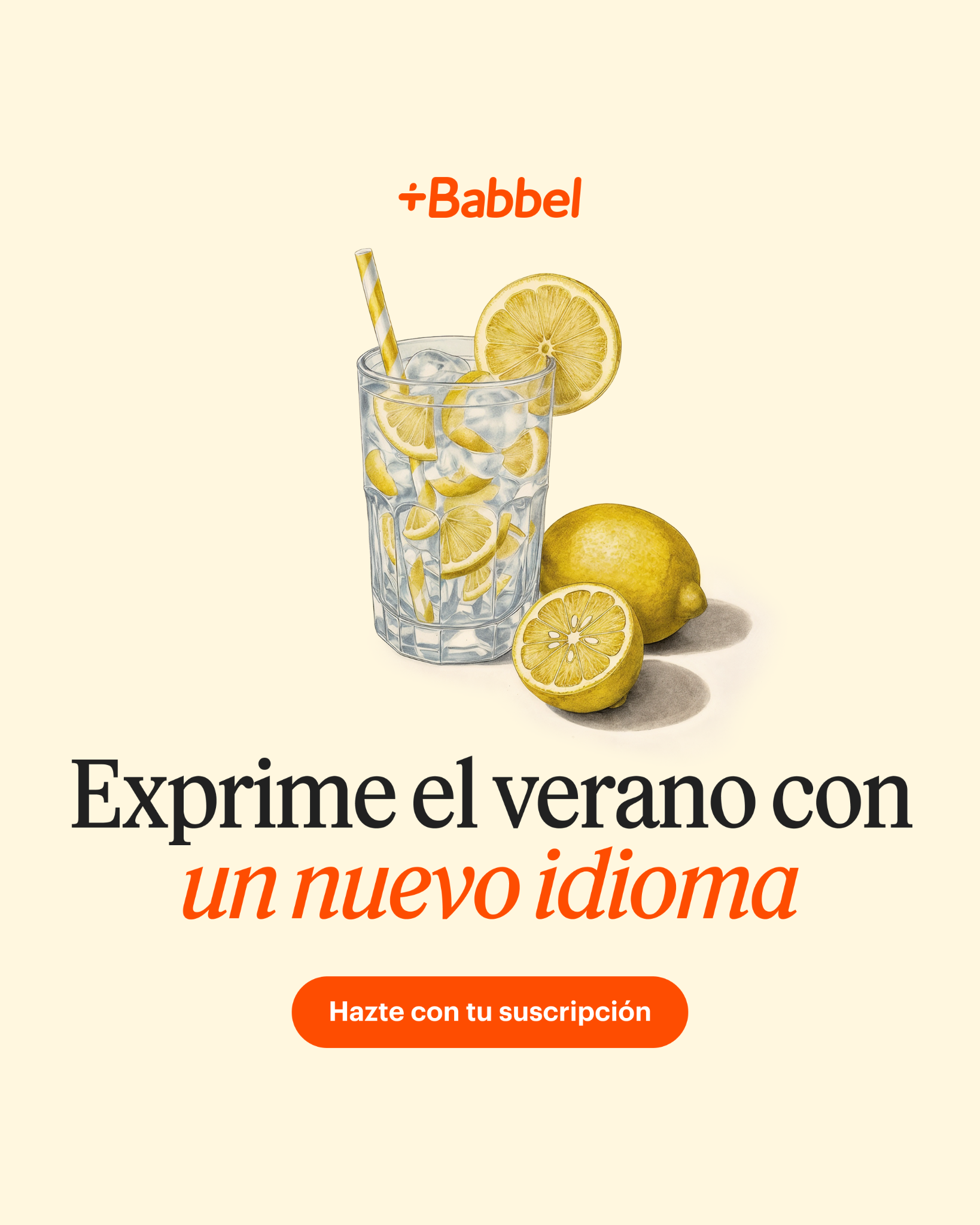Babbel Facebook ad