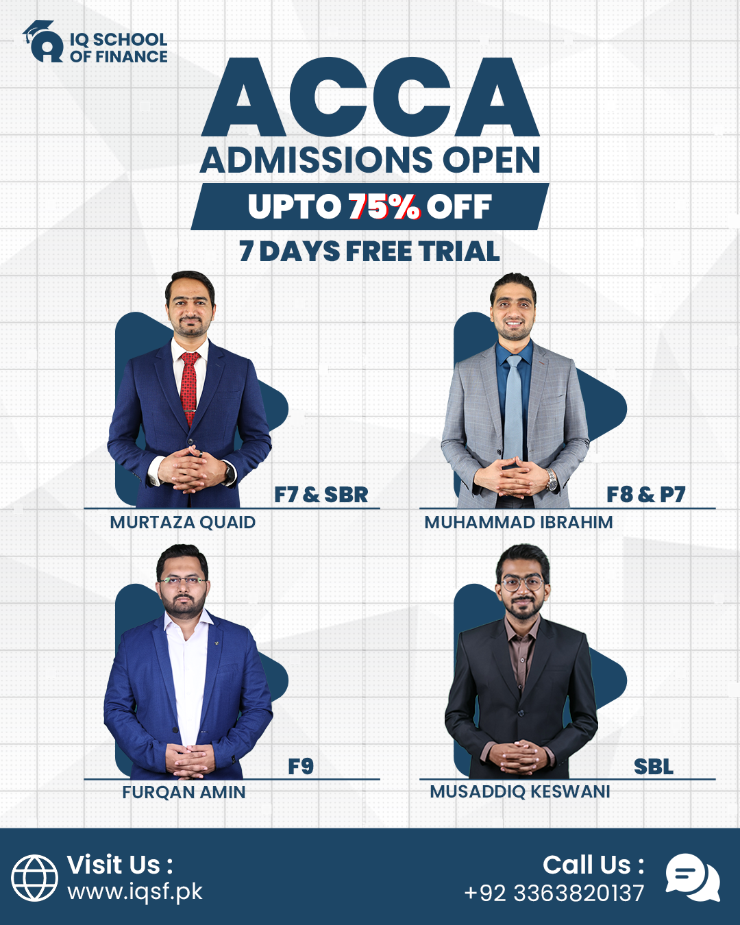 IQ School of Finance Facebook ad from Jan 2, 2026