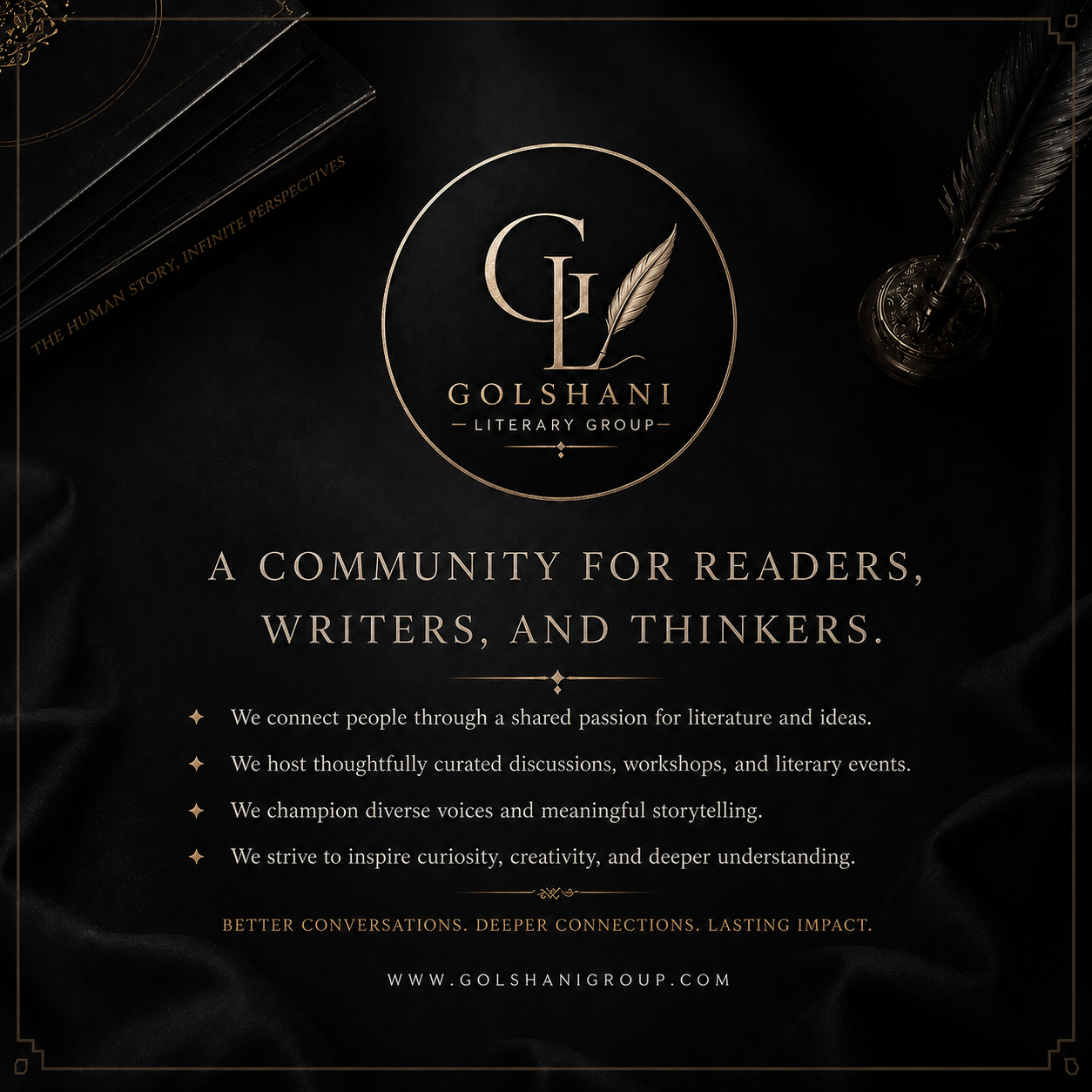 Golshani Literary Group Facebook ad