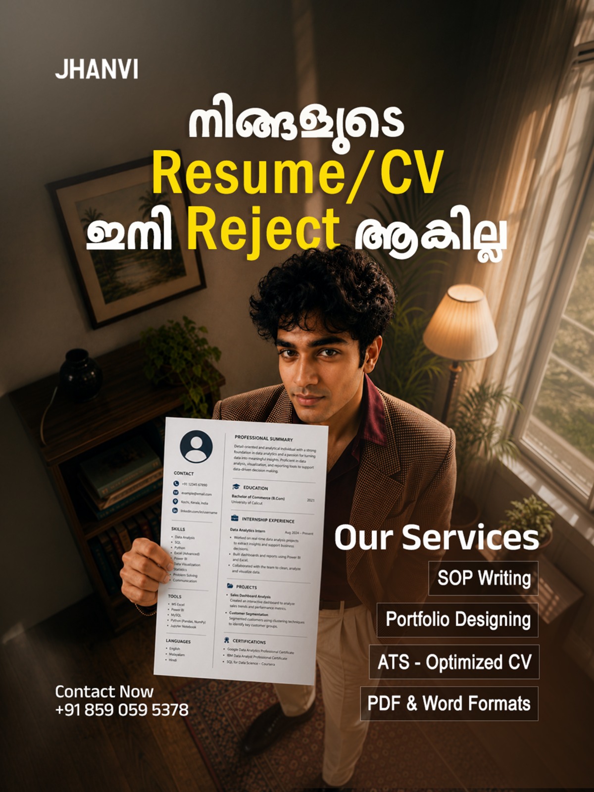 Jhanvi Technologies Resume Writing Service Facebook ad