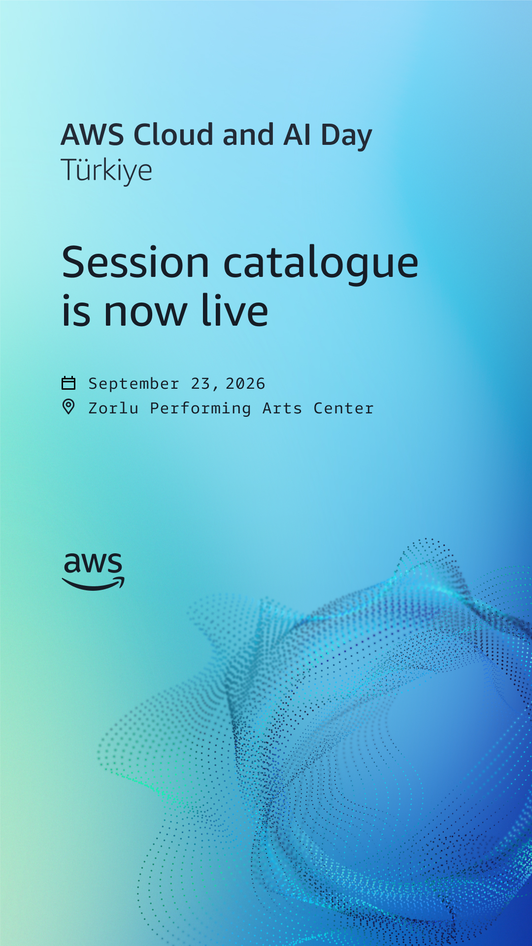 Amazon Web Services Facebook ad: AWS Cloud & AI Day Türkiye