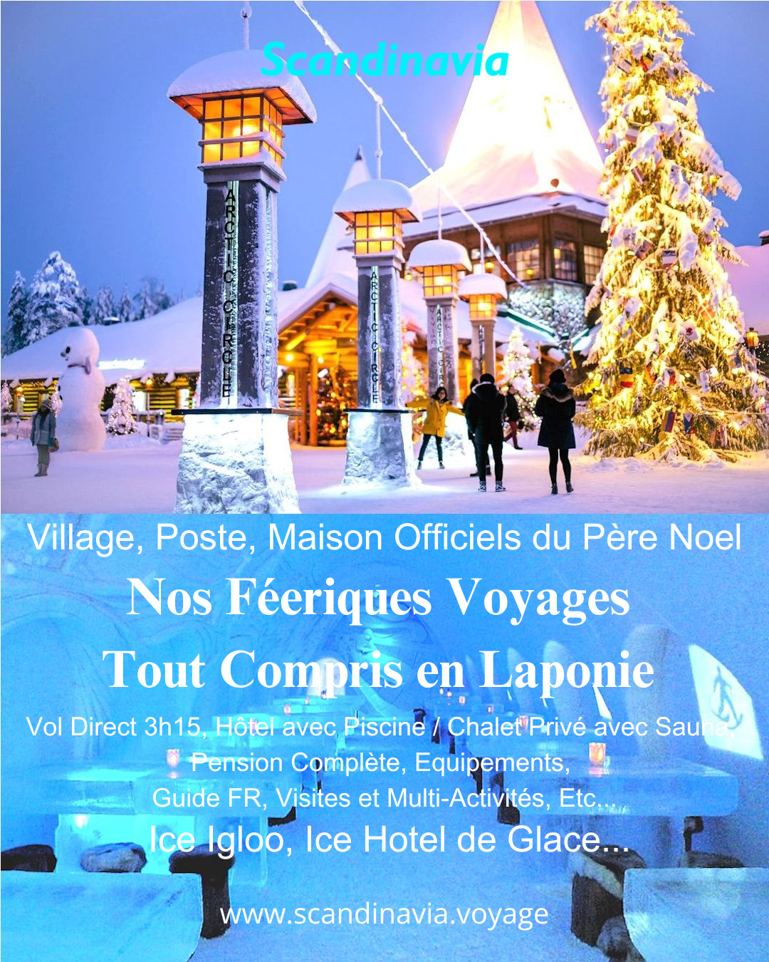 Voyages Laponie Finlande Scandinavia Facebook ad