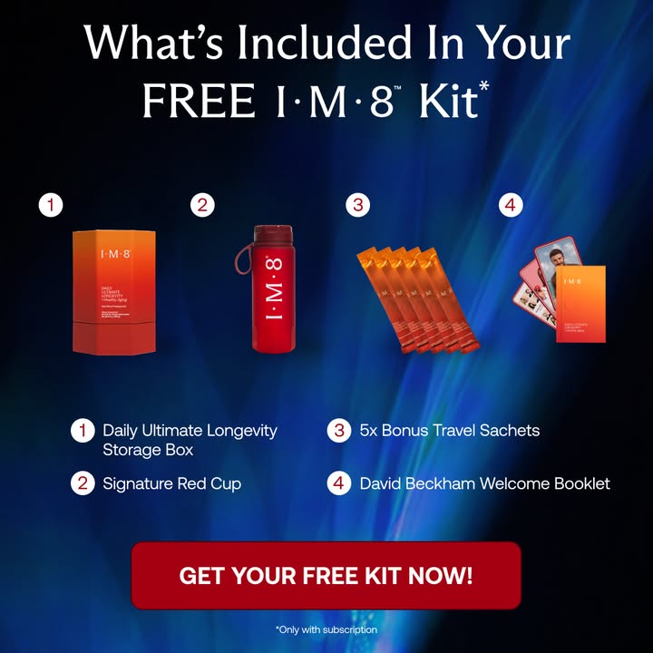 IM8 Facebook ad: Longevity Starts at the Cellular Level