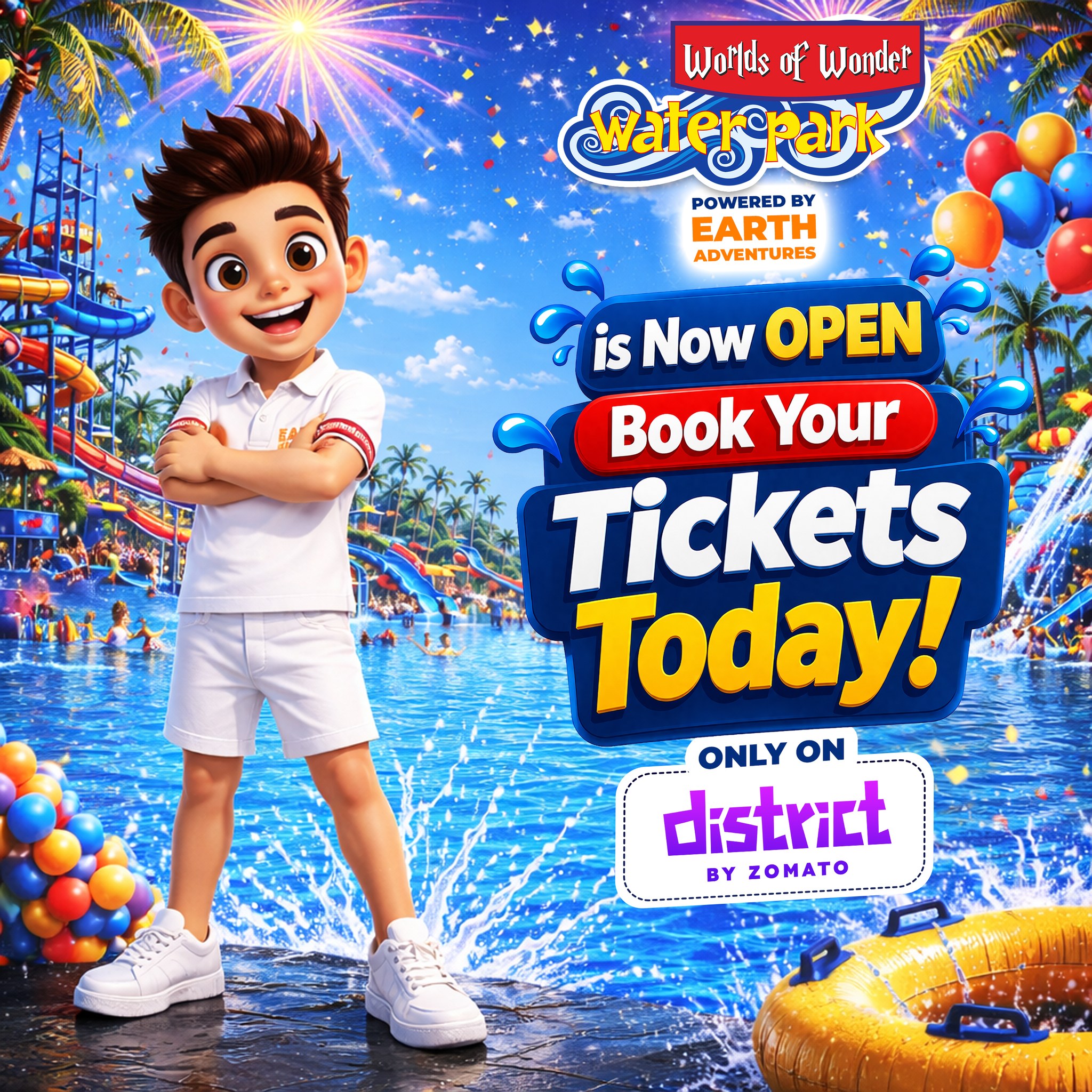 Worlds Of Wonder Facebook ad: Worlds of Wonder (WOW) - Water Park