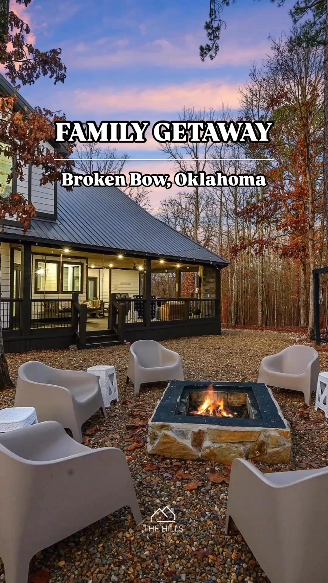 The Hills Cabins Facebook ad: Best Views of Broken Bow, OK