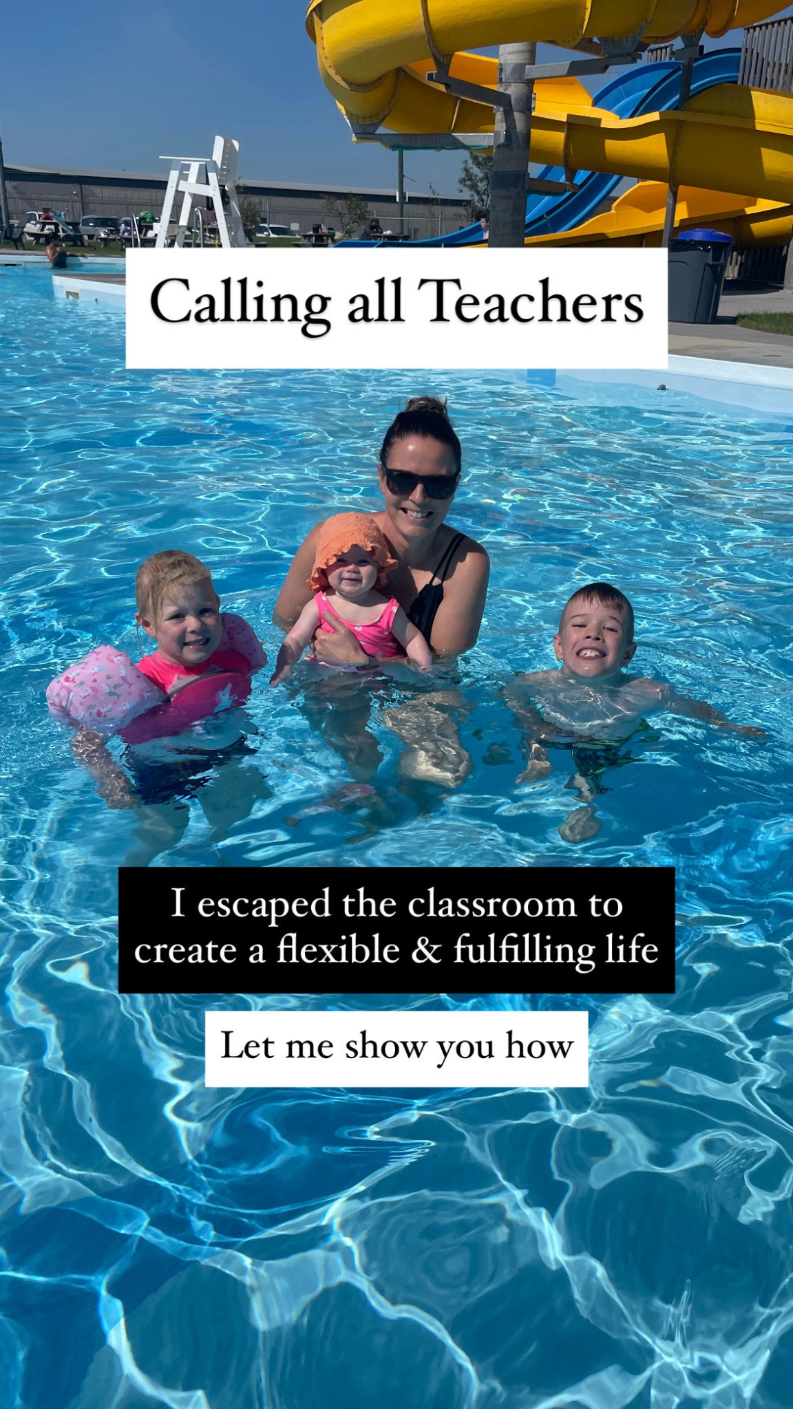 Lindsay Feenstra Facebook ad: Teacher moms, why does it feel like there’s…