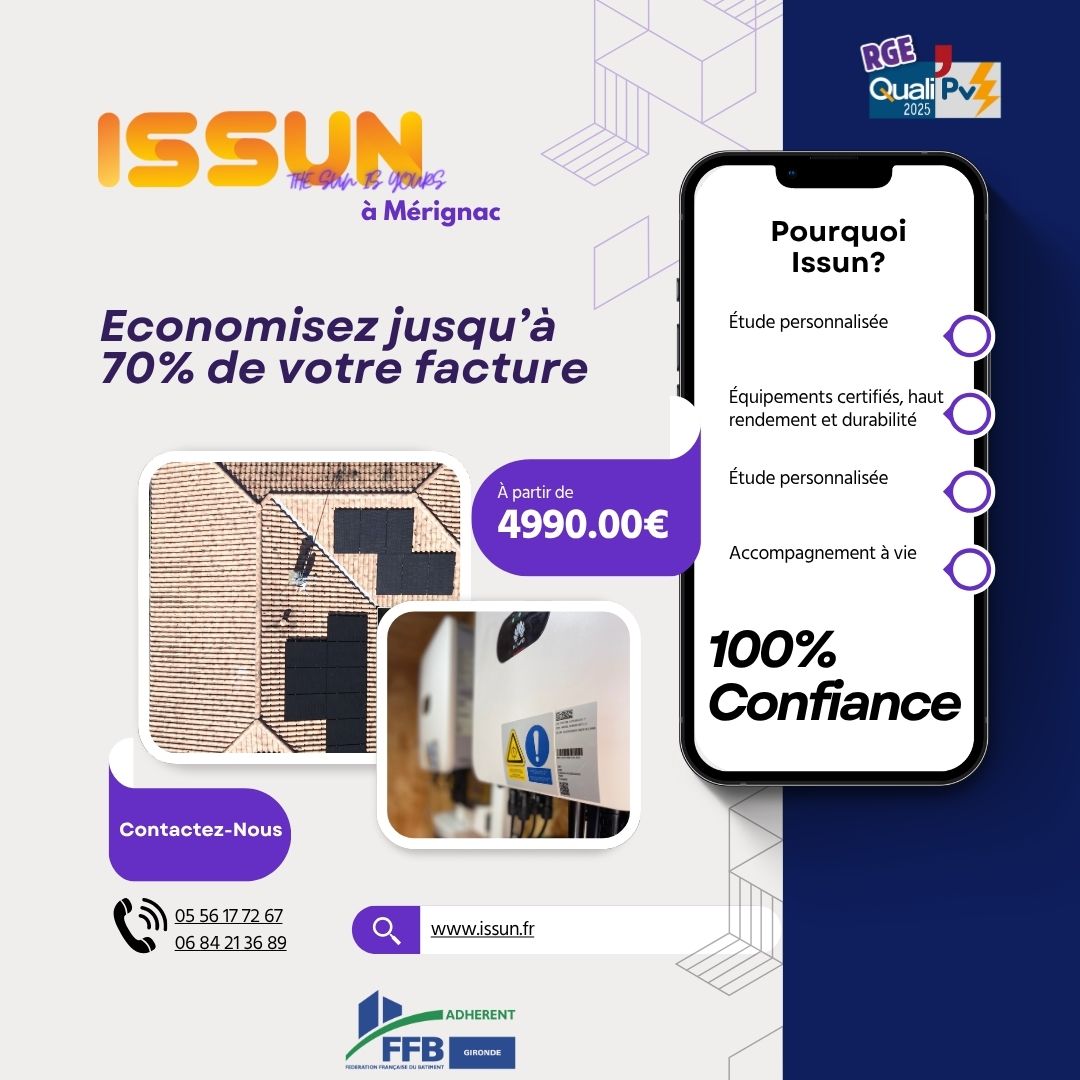Issun Facebook ad: Passez au solaire à prix mini!