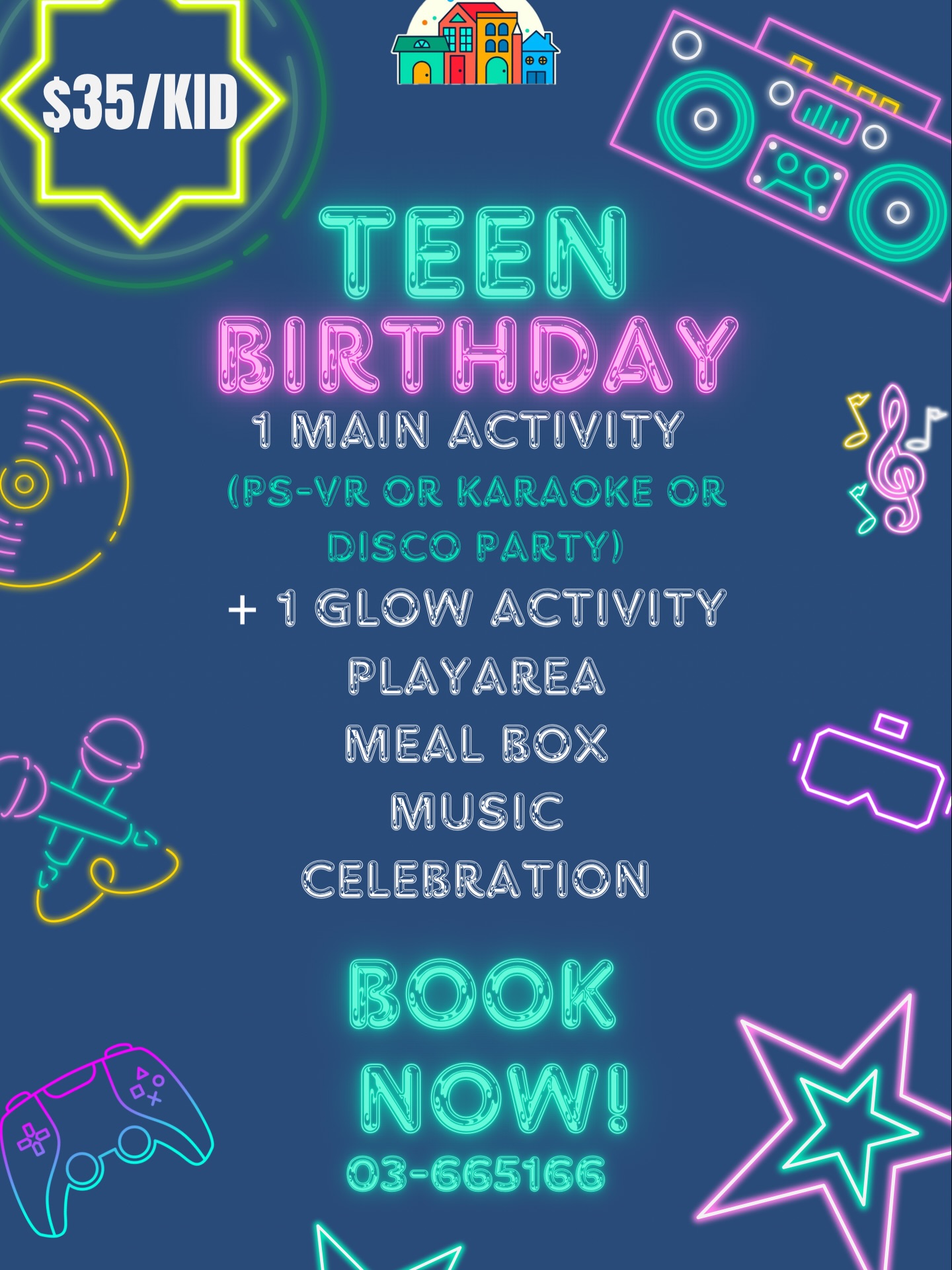 Kids Ville Beirut Facebook ad: The ultimate teen vibe.