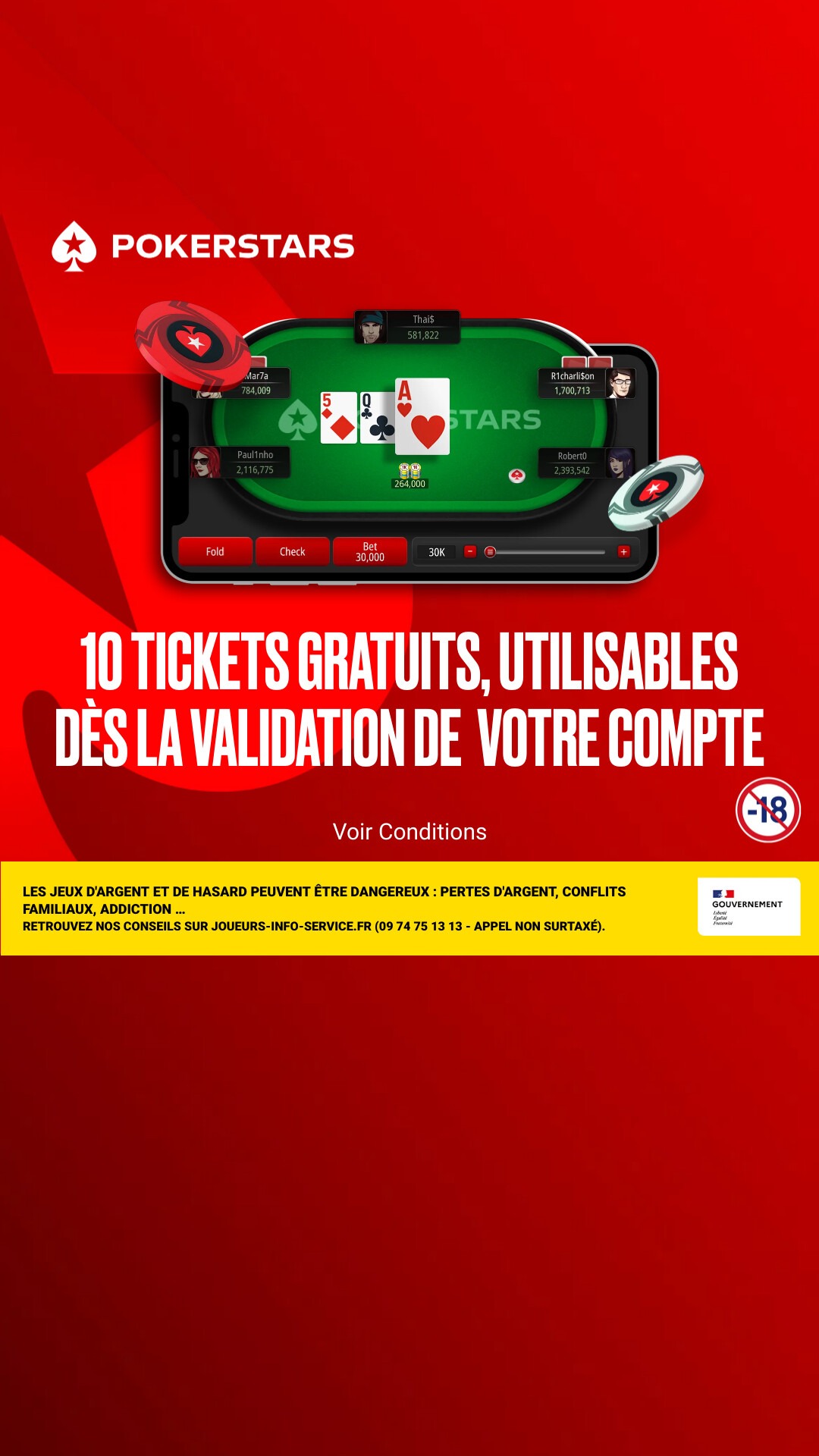 PokerStars Facebook ad