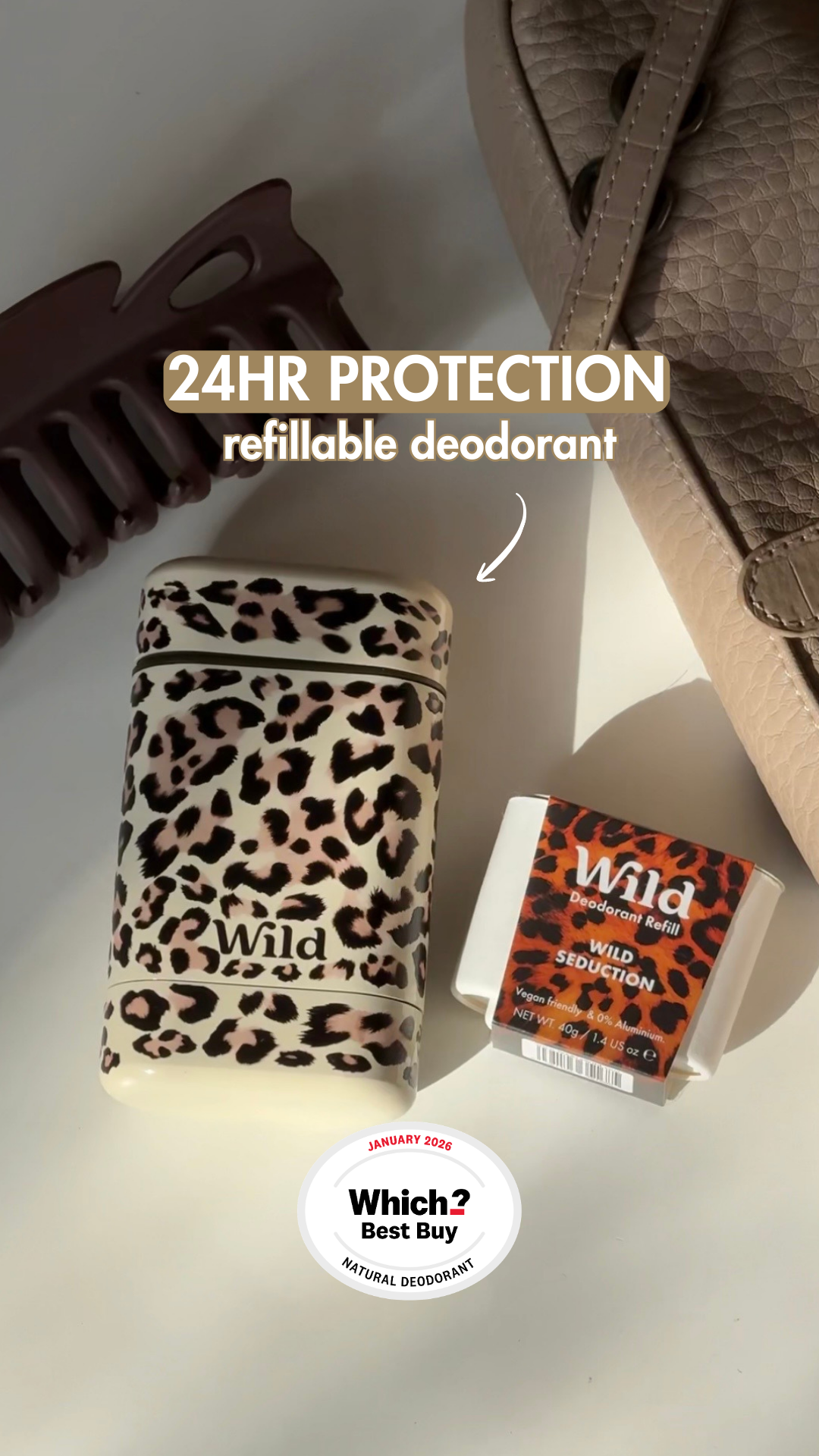 Wild Facebook ad: Rated best natural deodorant by Which? Naturally…