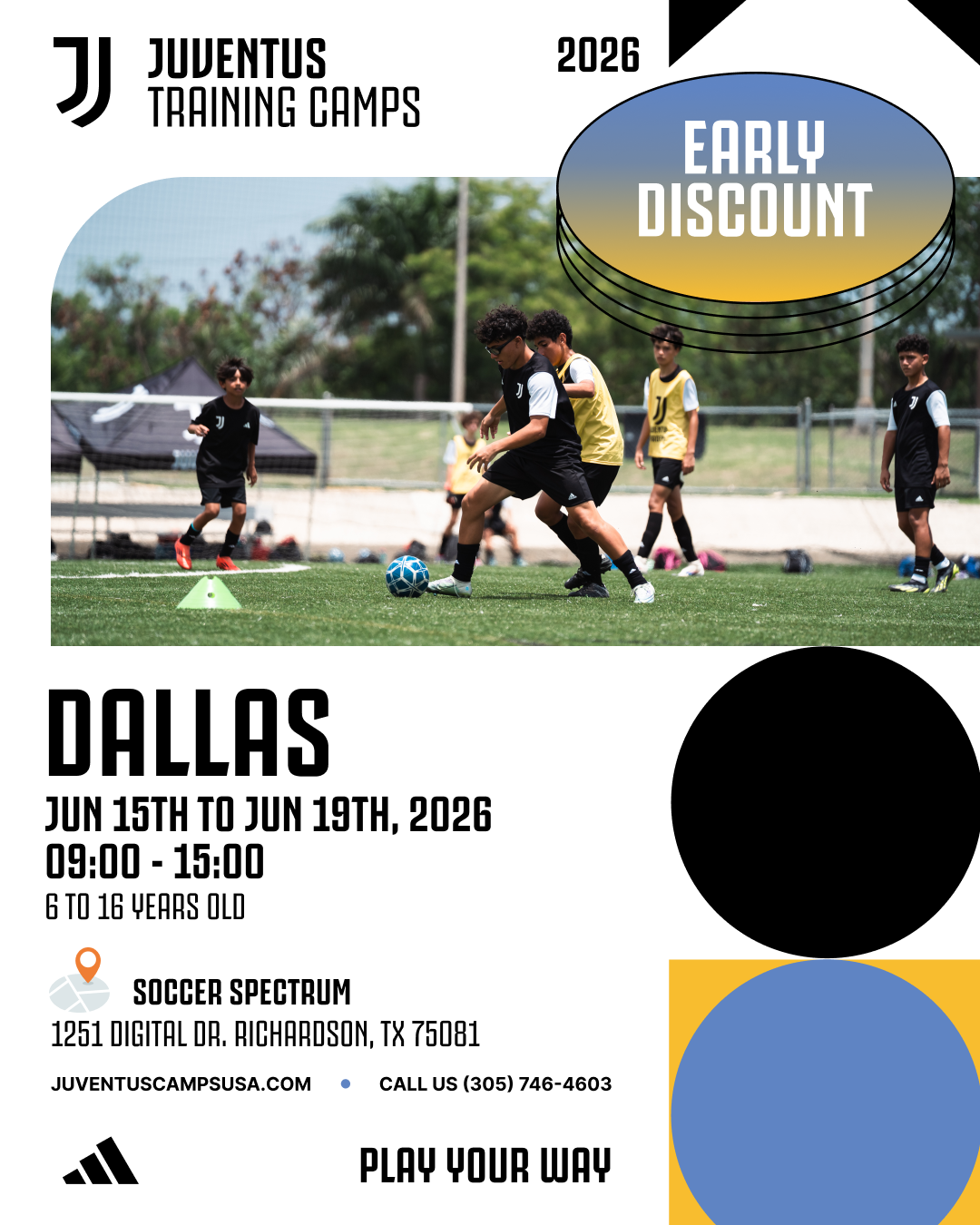 Juventus Camps USA Facebook ad: Enroll your kids now!