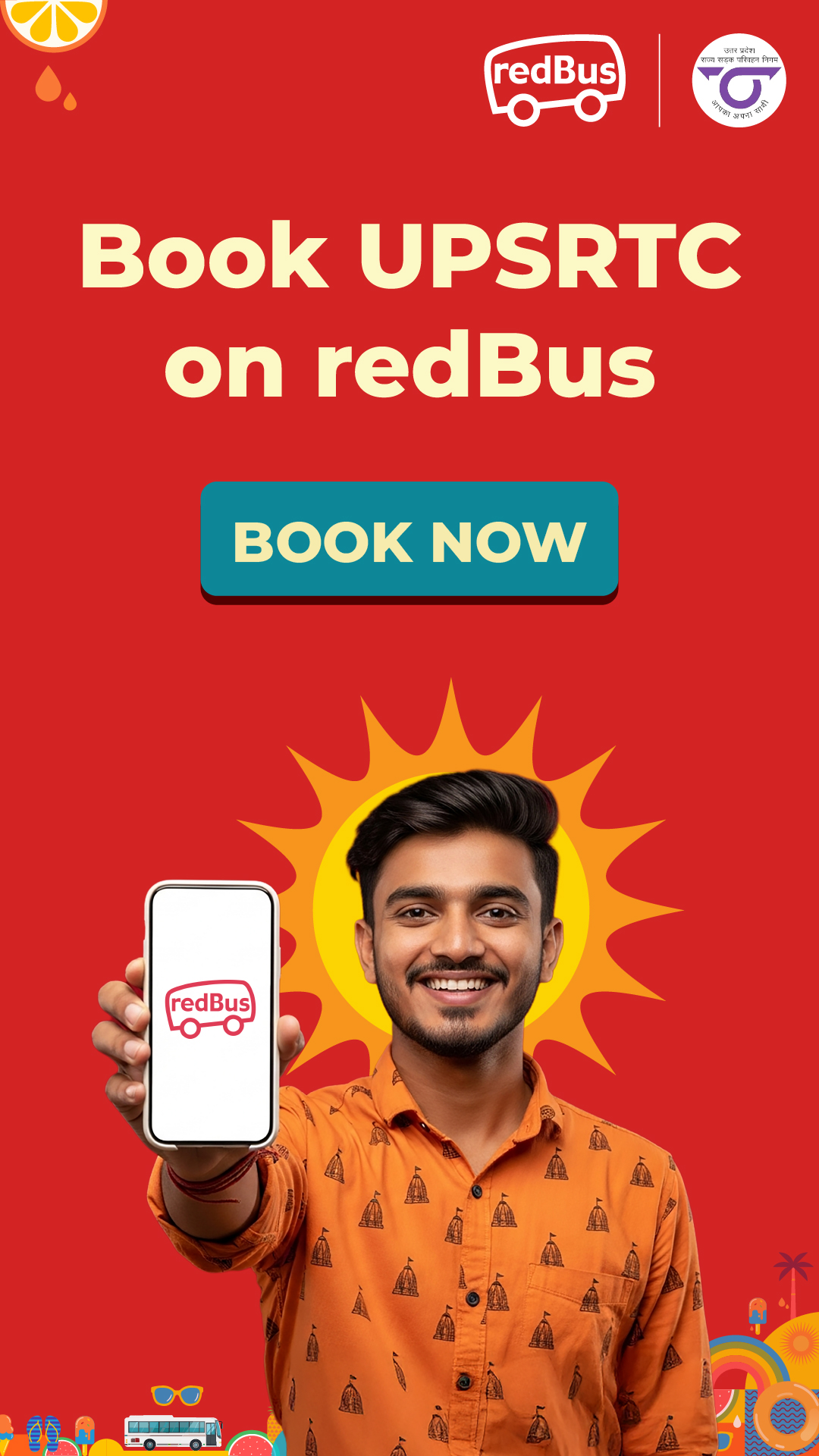 redBus Facebook ad
