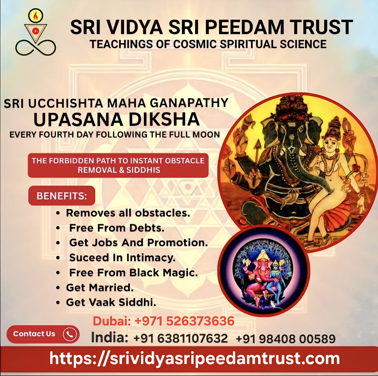 SRI VIDYA SRI PEEDAM TRUST Facebook ad: SELVAKUMAR -Founder & President of Sri Vidya Sri Peedam…