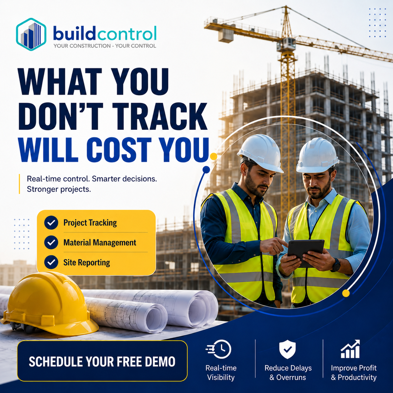 Buildcontrol - Shreekunj Softech - Const Site App Facebook ad from May 28, 2026