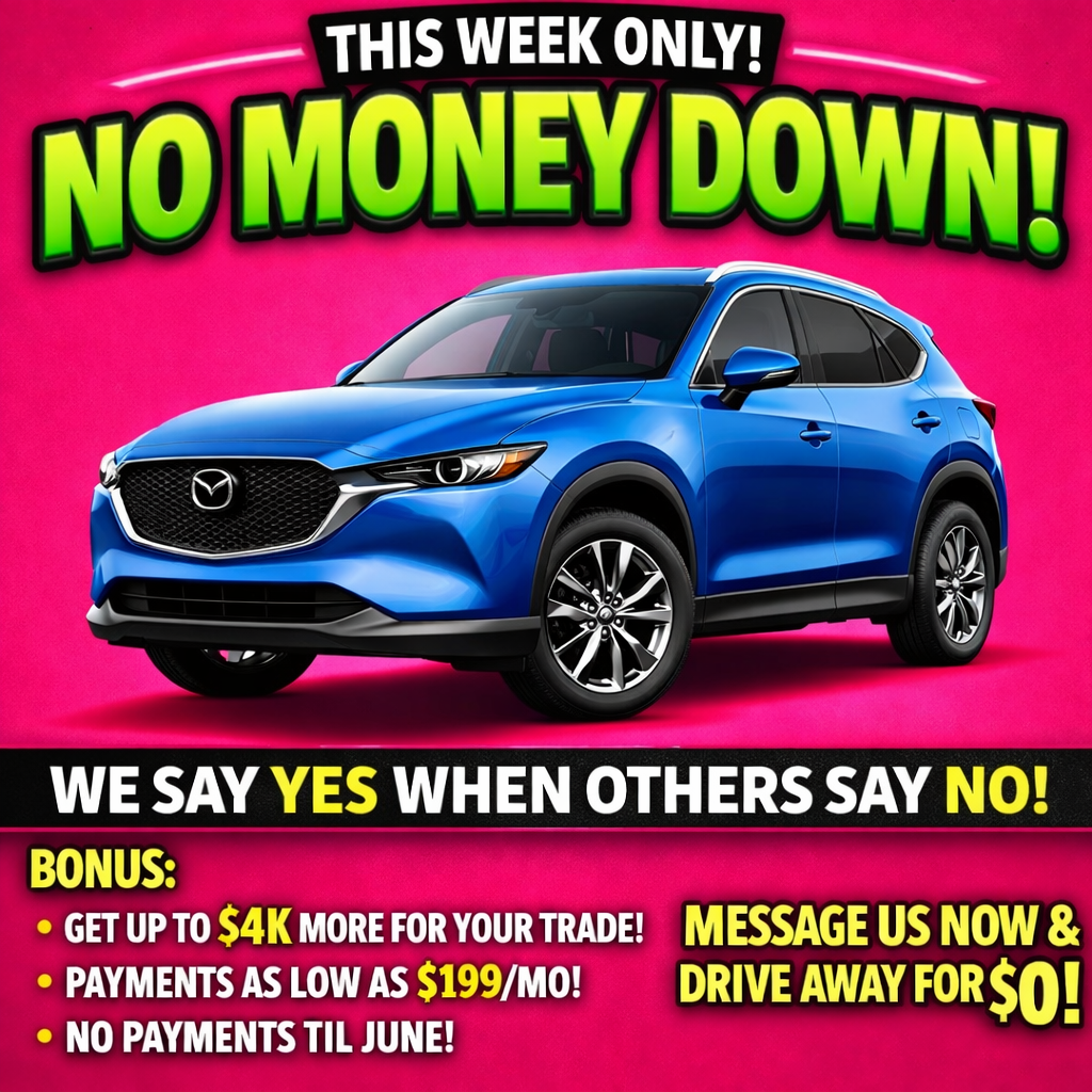 Massive Sales Event at ALM Mazda Macon Facebook ad: Lock in my voucher!