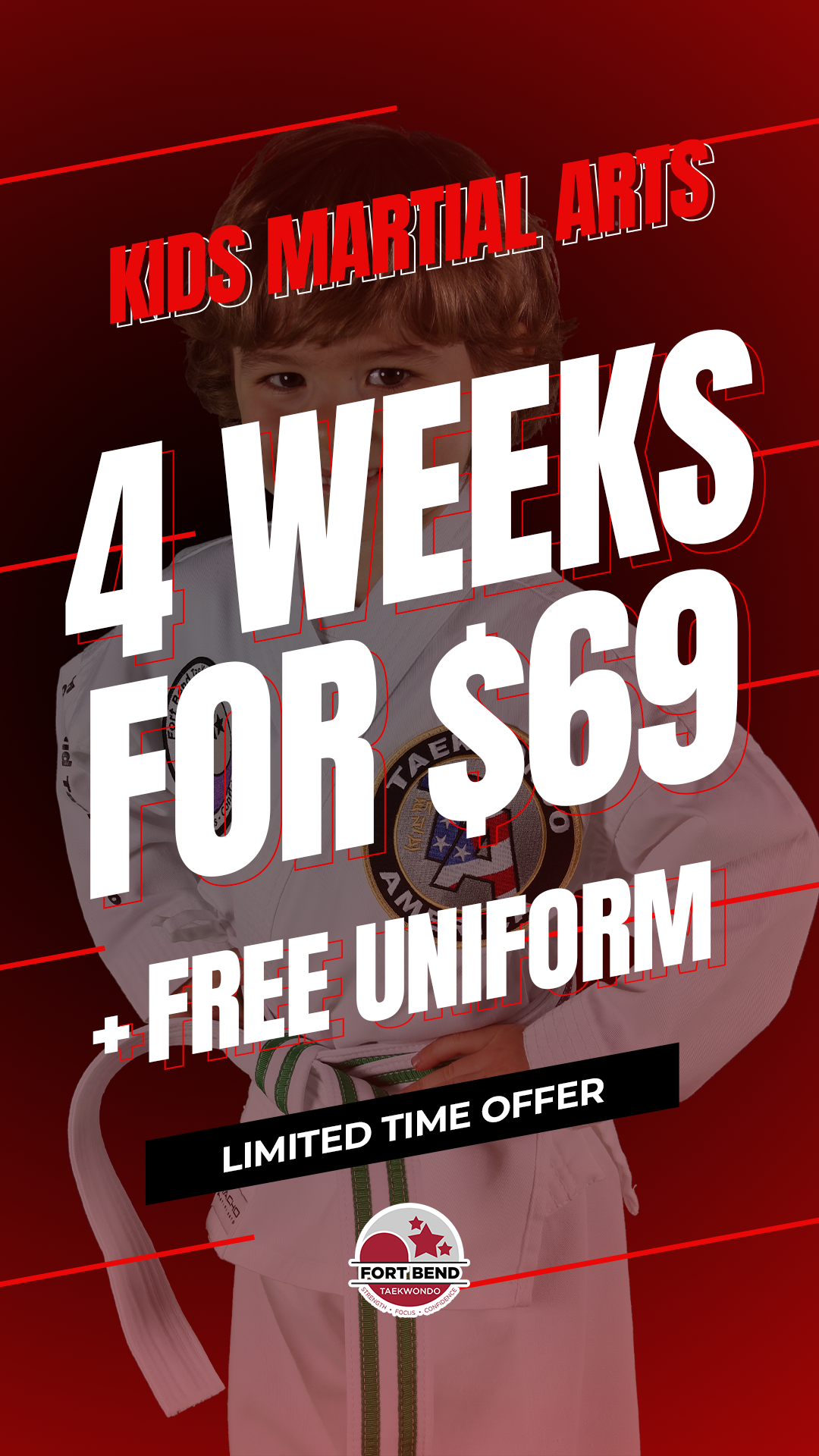 Fort Bend Taekwondo Facebook ad