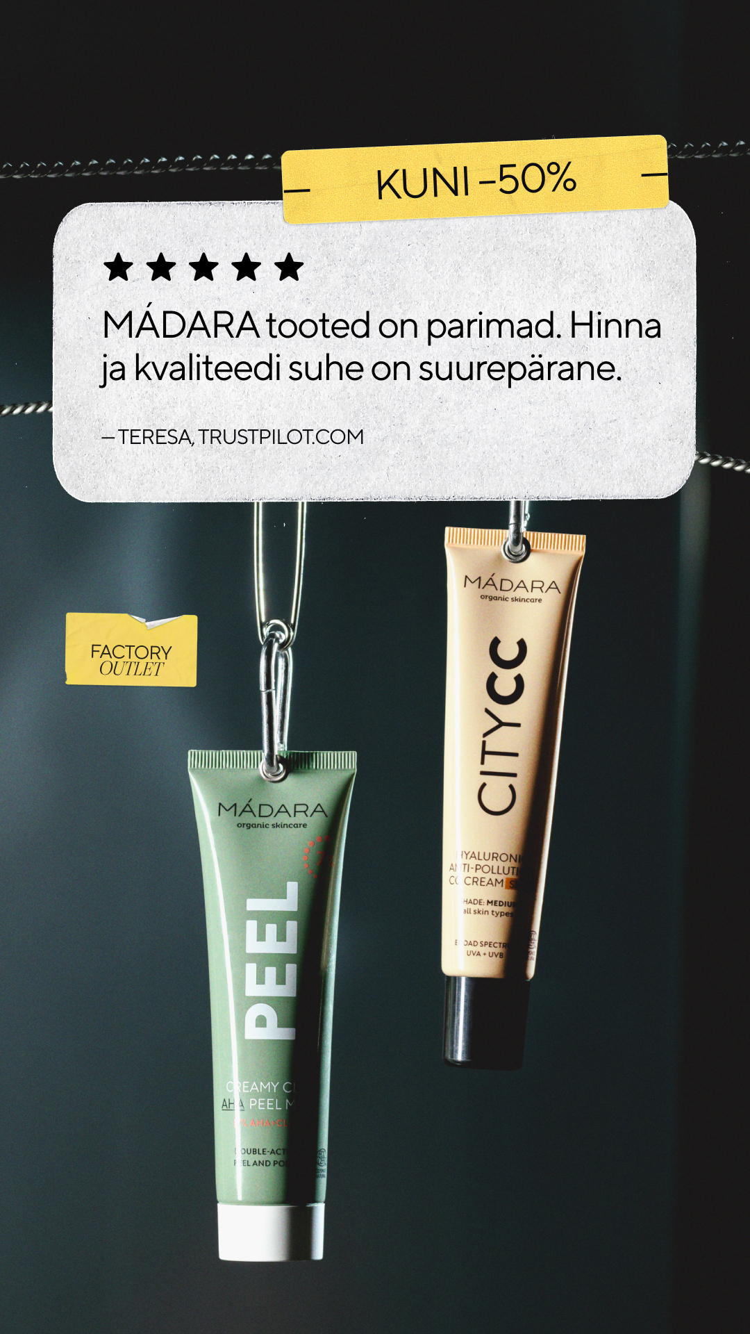 Mádara Organic Skincare Facebook ad