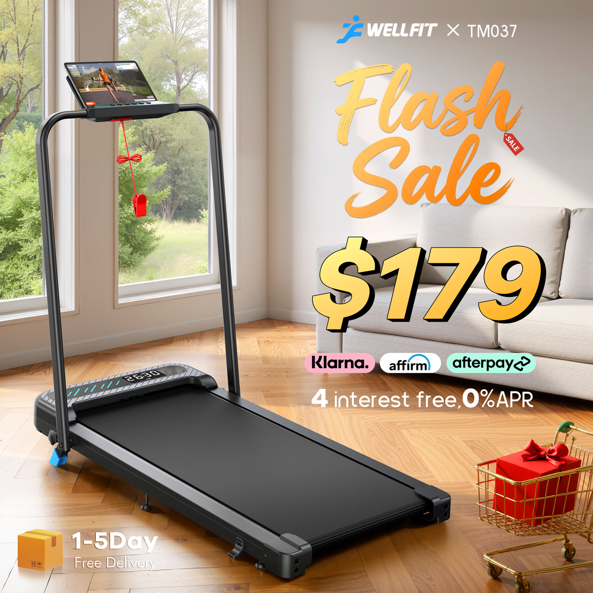 Wellfit treadmill Facebook ad