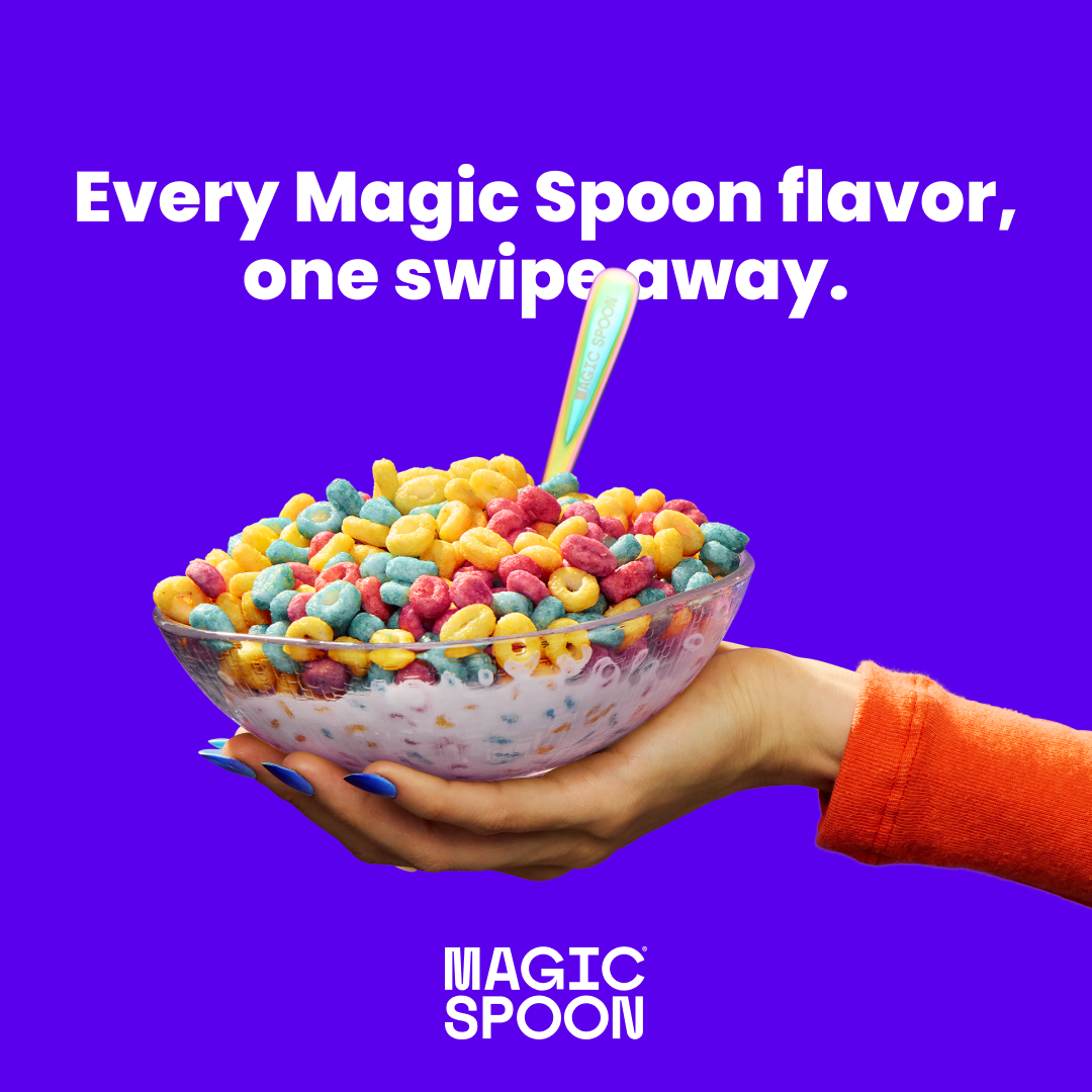 Magic Spoon Cereal Facebook ad: Peanut Butter, Leveled Up