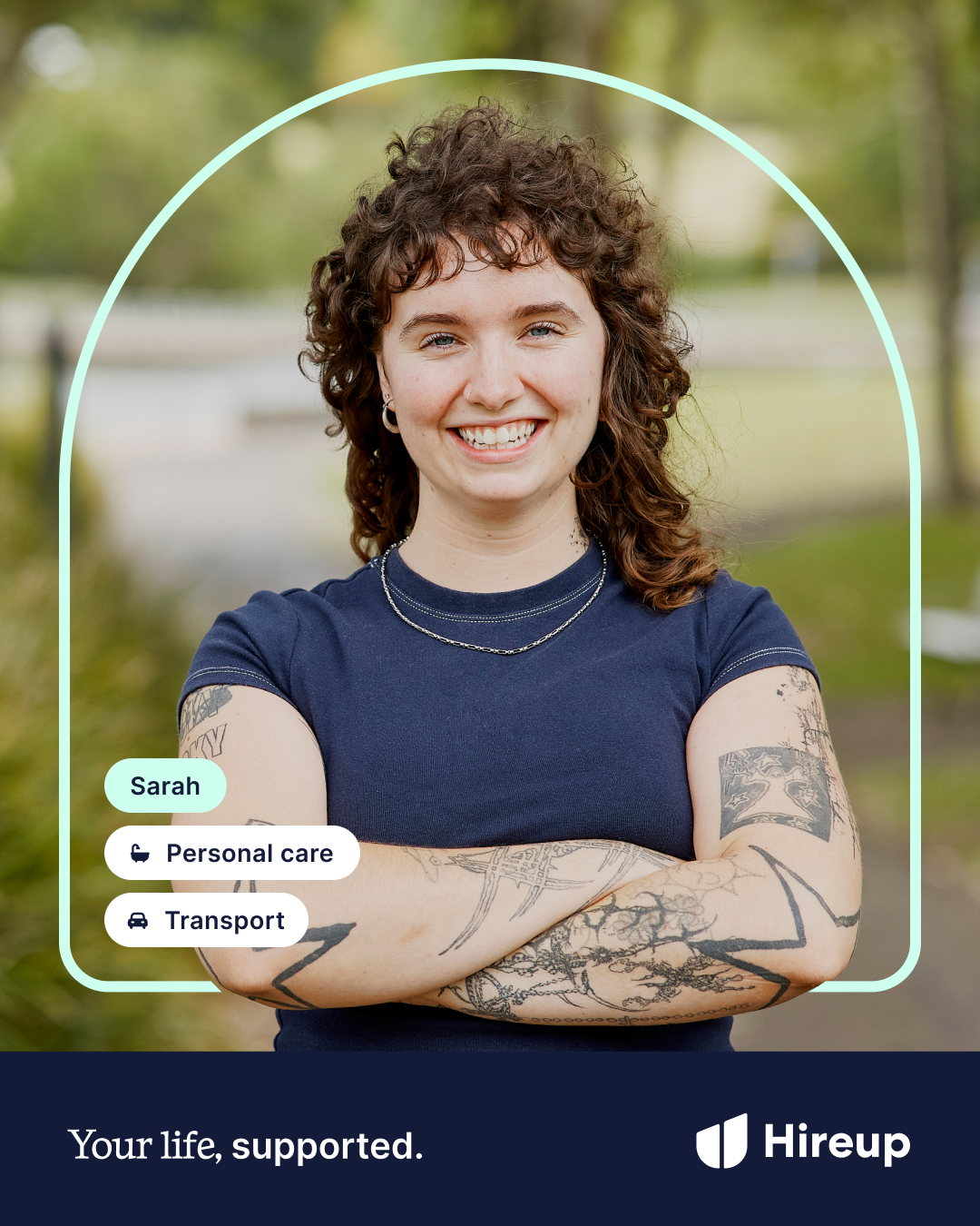Hireup Facebook ad