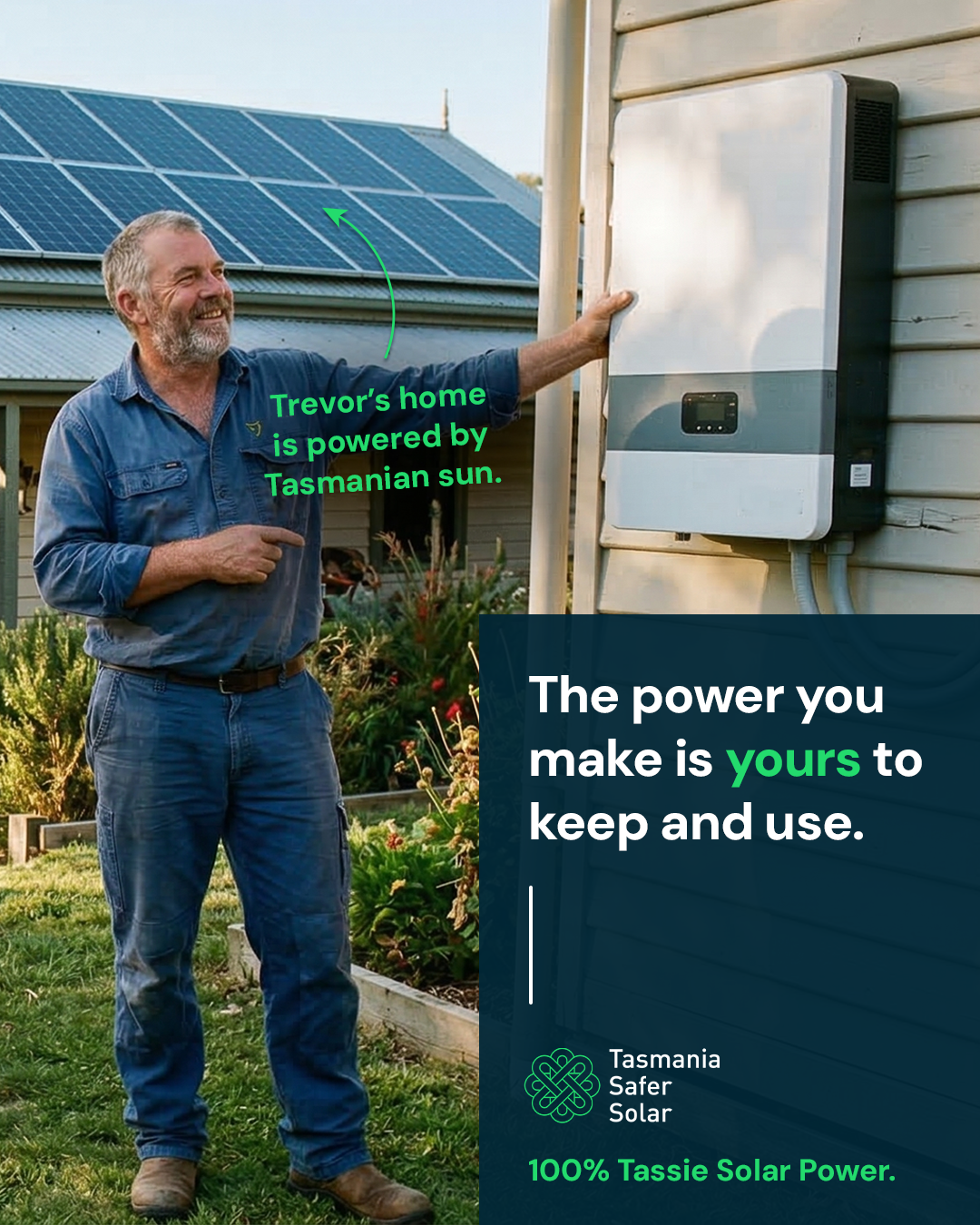 Tasmania Safer Solar Facebook ad