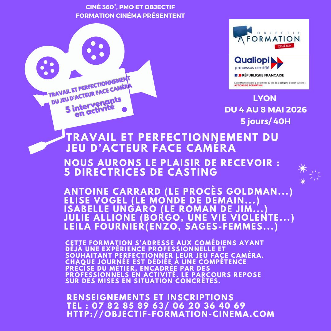 Objectif formation cinéma Facebook ad