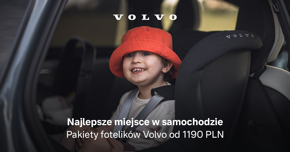 Volvo Wadowscy Facebook ad: Bezpieczeństwo od pierwszej podróży - Foteliki Volvo