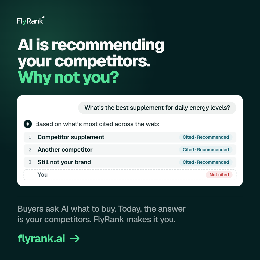 FlyRank Facebook ad