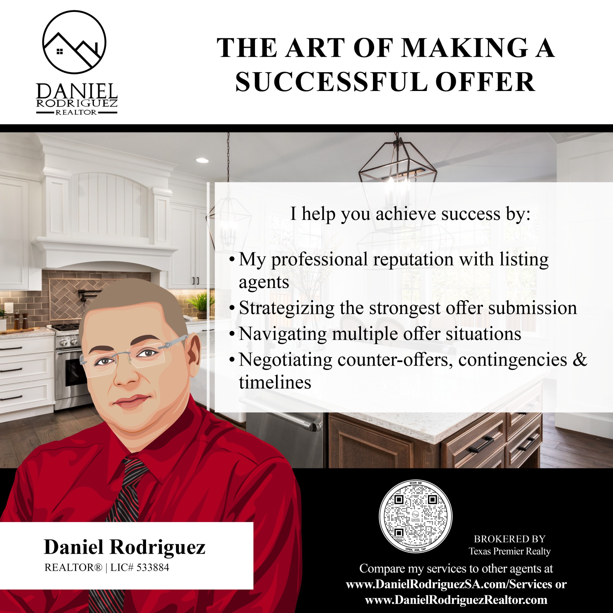 Daniel Rodriguez Realtor Facebook ad: Message or Call (210) 835-8508