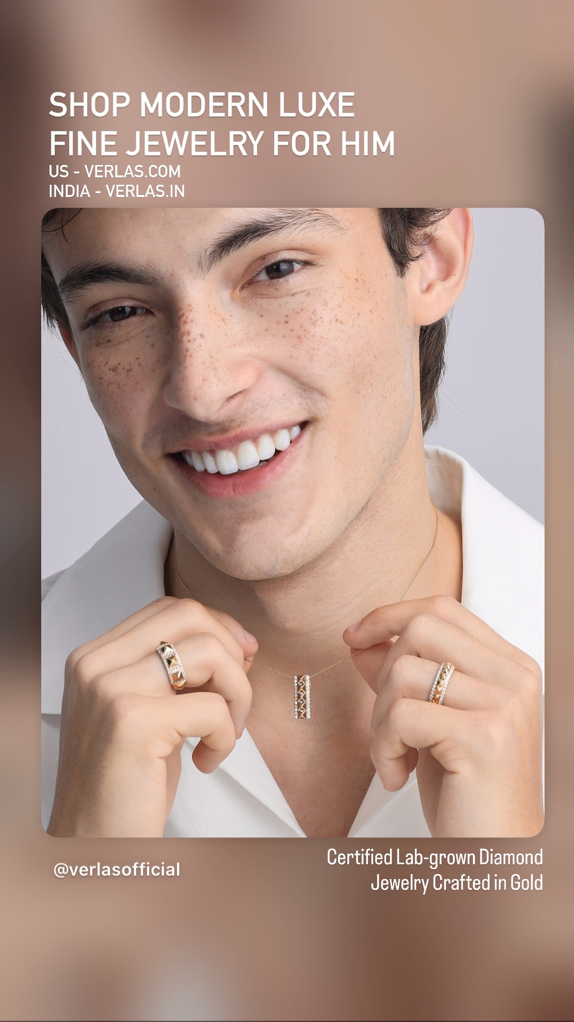 Verlas Facebook ad: SHOP MODERN LUXE