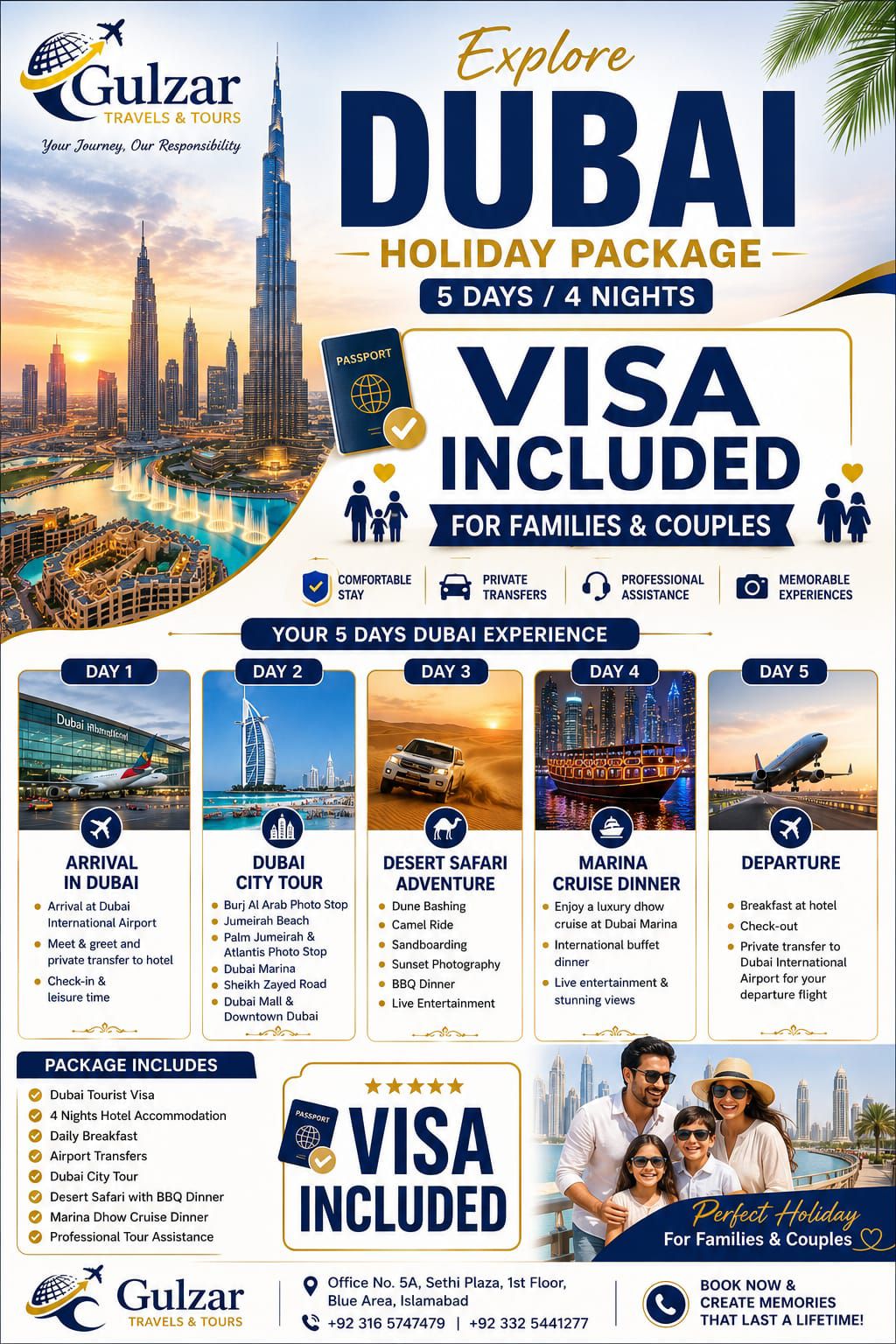 Umrah Flights Visa & Tours by Kamran Facebook ad: DUBAI HOLIDAY PACKAGE