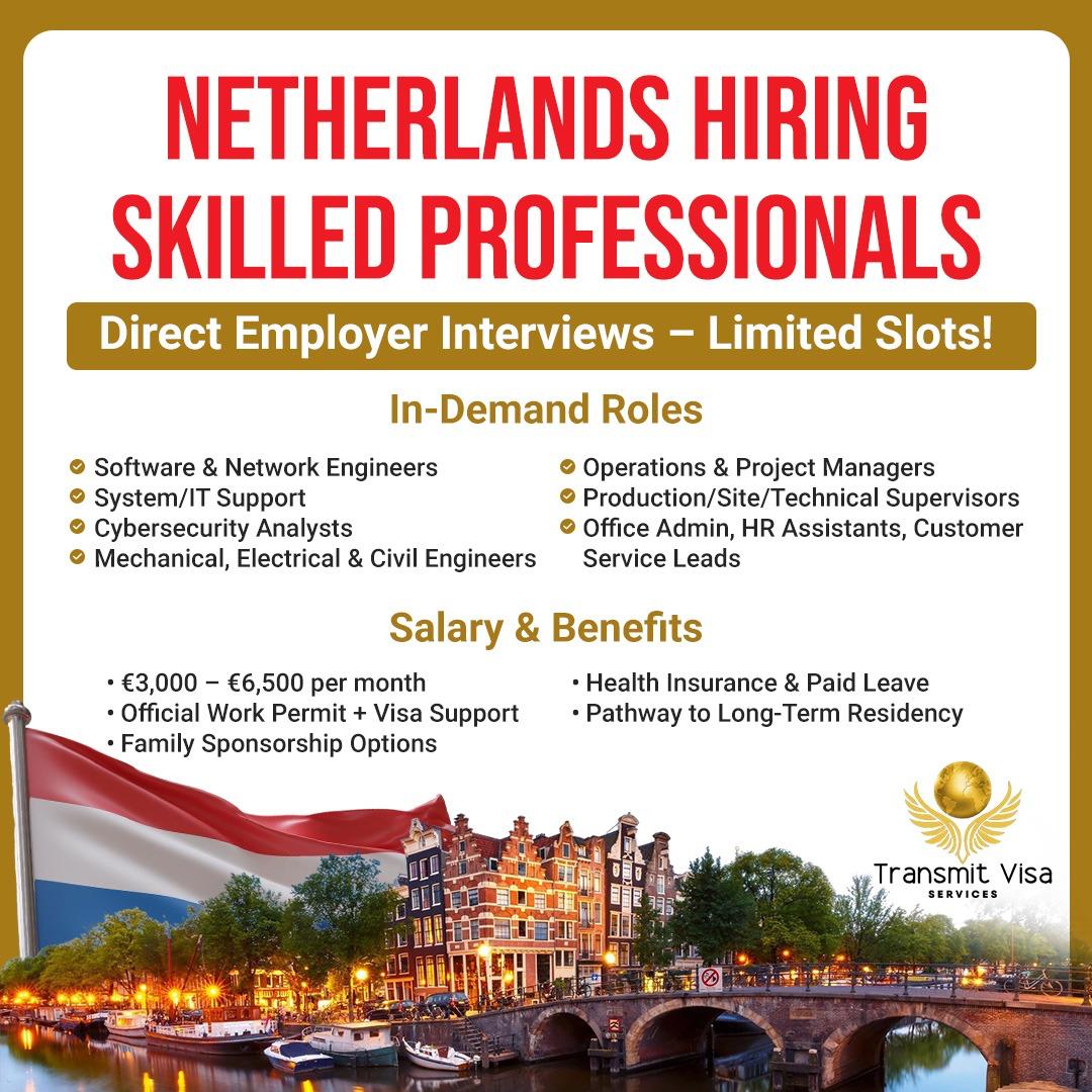 Immigration Consultant Facebook ad: Work In Netherlands With Employer Visa