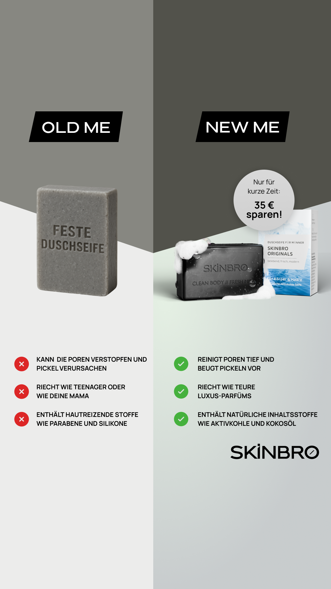 Skinbro Facebook ad from Aug 18, 2025